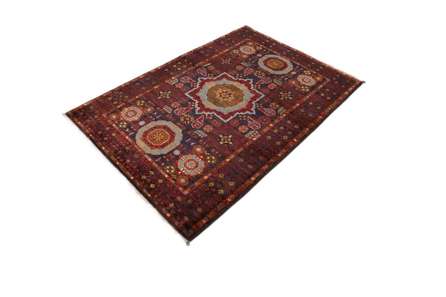 mamluk-orientteppich-153x105-cm-handgeknupft-wolle-stilvoll-2 Handgeknüpfter Mamluk Orientteppich 151 × 104 cm