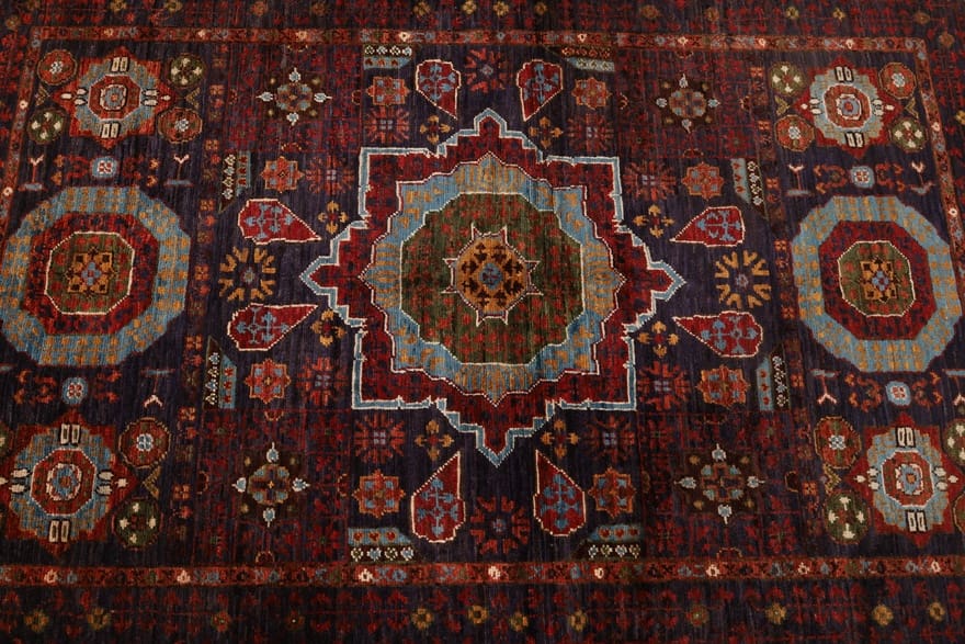 mamluk-orientteppich-153x105-cm-handgeknupft-wolle-stilvoll-3 Handgeknüpfter Mamluk Orientteppich 151 × 104 cm