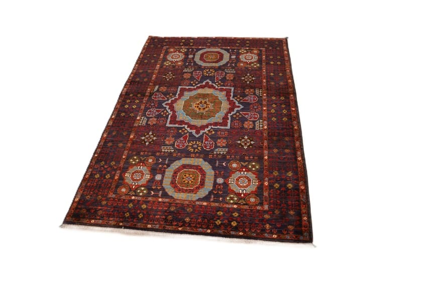 mamluk-orientteppich-153x105-cm-handgeknupft-wolle-stilvoll-8 Handgeknüpfter Mamluk Orientteppich 151 × 104 cm