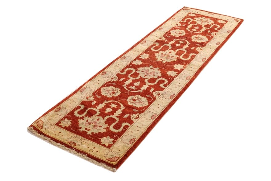 ziegler-orientteppich-362x71-cm-handgeknupft-feines-muster-2 Handgeknüpfter Ziegler Perserteppich, 360 × 70 cm, Wolle