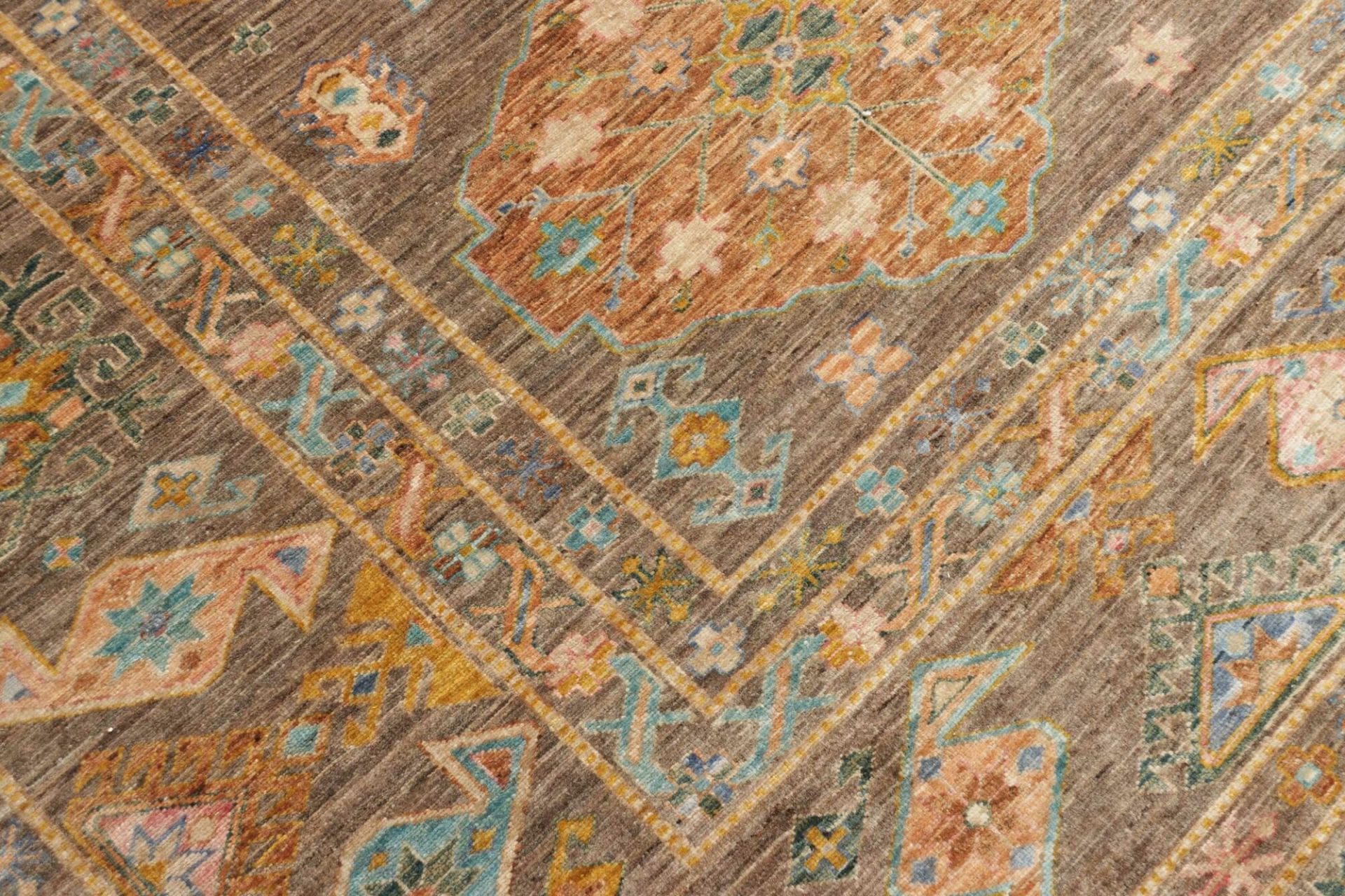 Kazak Orientteppich 363 × 466 cm aus Wolle, handgeknüpft