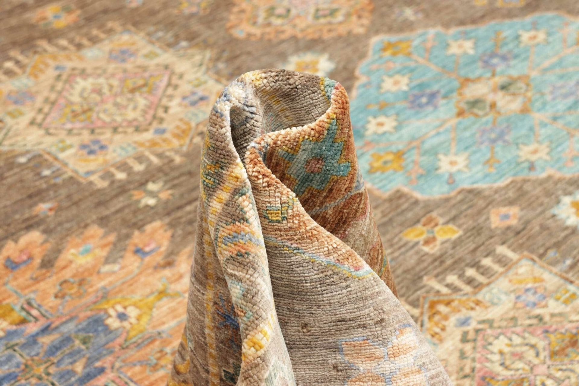 Kazak Orientteppich 363 × 466 cm aus Wolle, handgeknüpft