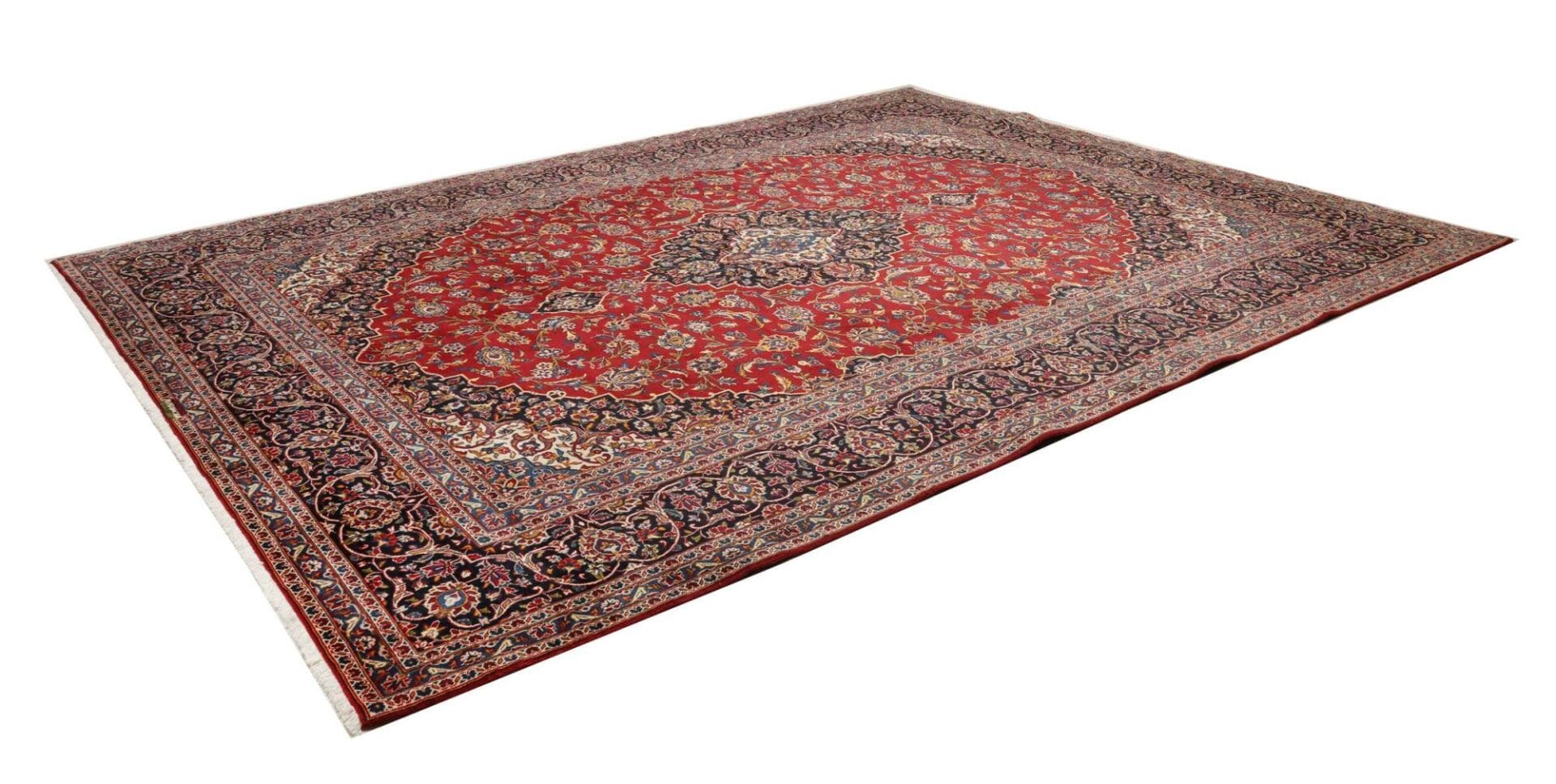 Kashan Perserteppich aus Iran, 296 × 385 cm