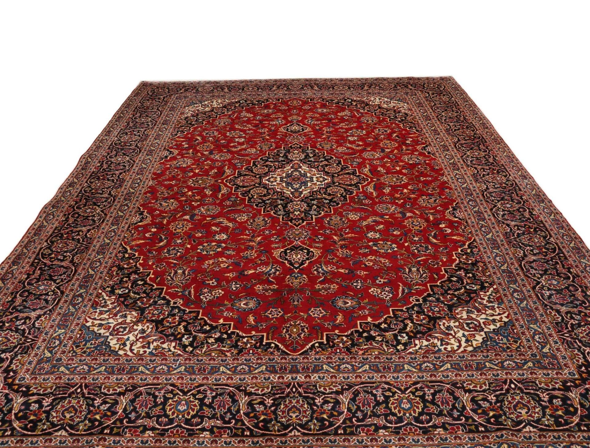 Kashan Perserteppich aus Iran, 296 × 385 cm