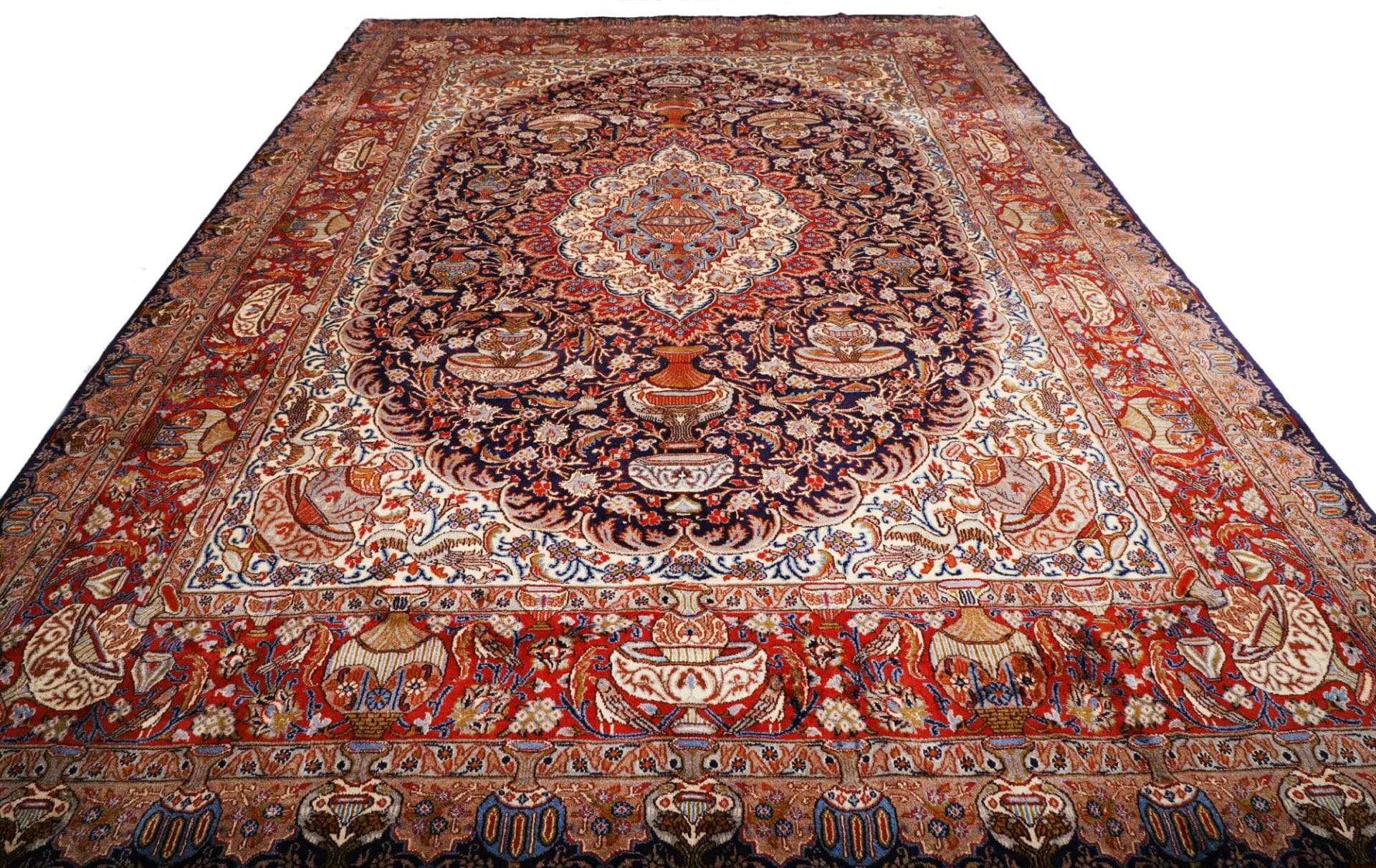 Kashmar Perserteppich 293 × 394 cm aus Wolle, handgeknüpft