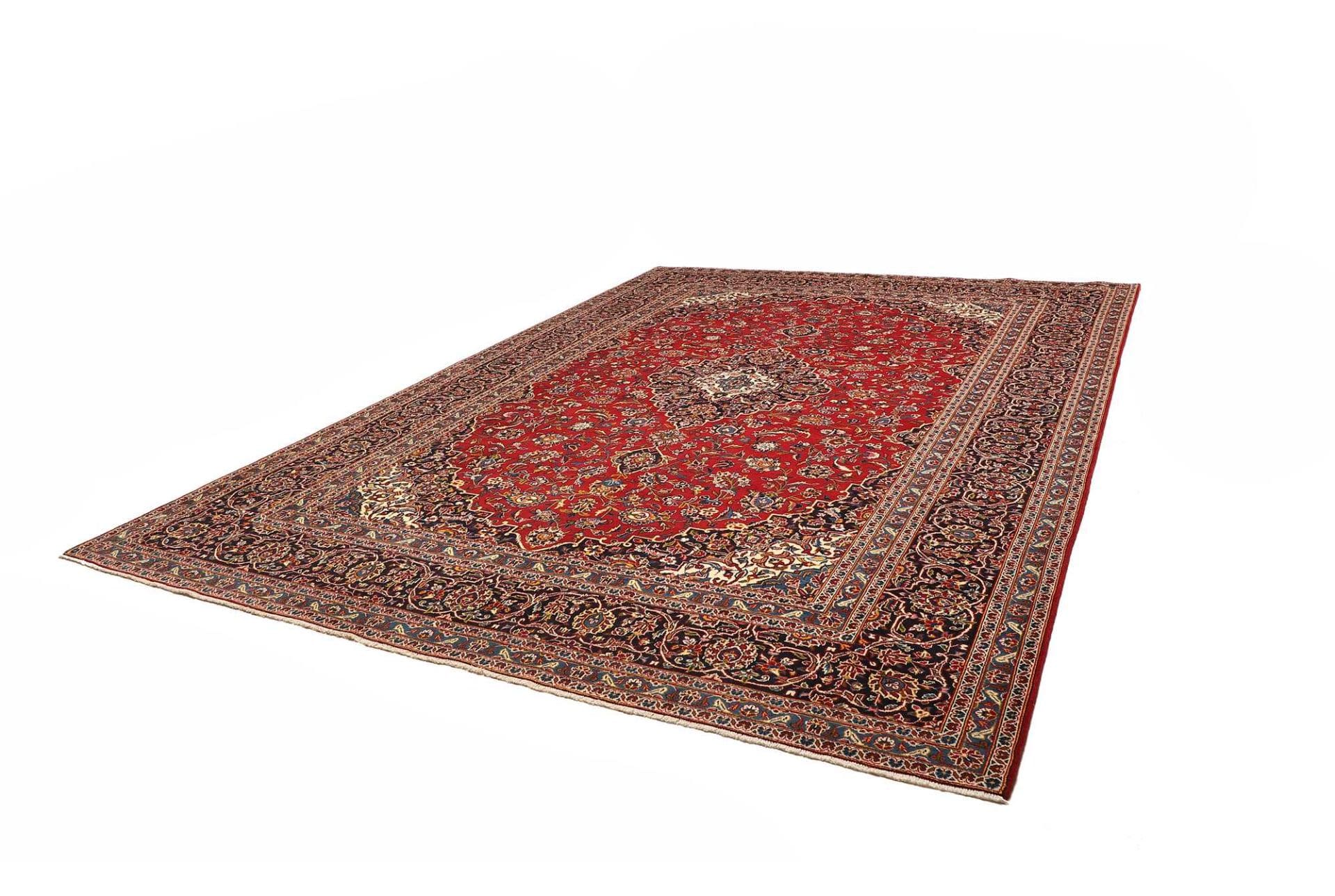 Handgeknüpfter Kashan Perserteppich 303 × 410 cm