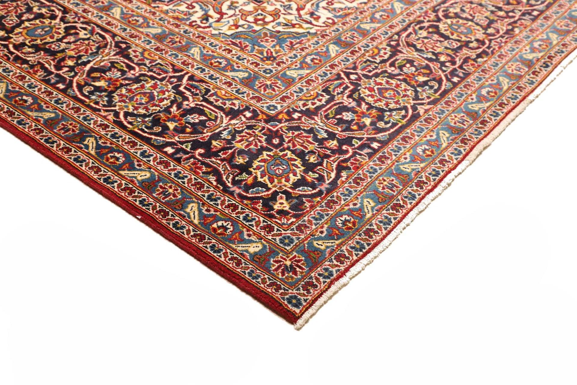 Handgeknüpfter Kashan Perserteppich 303 × 410 cm