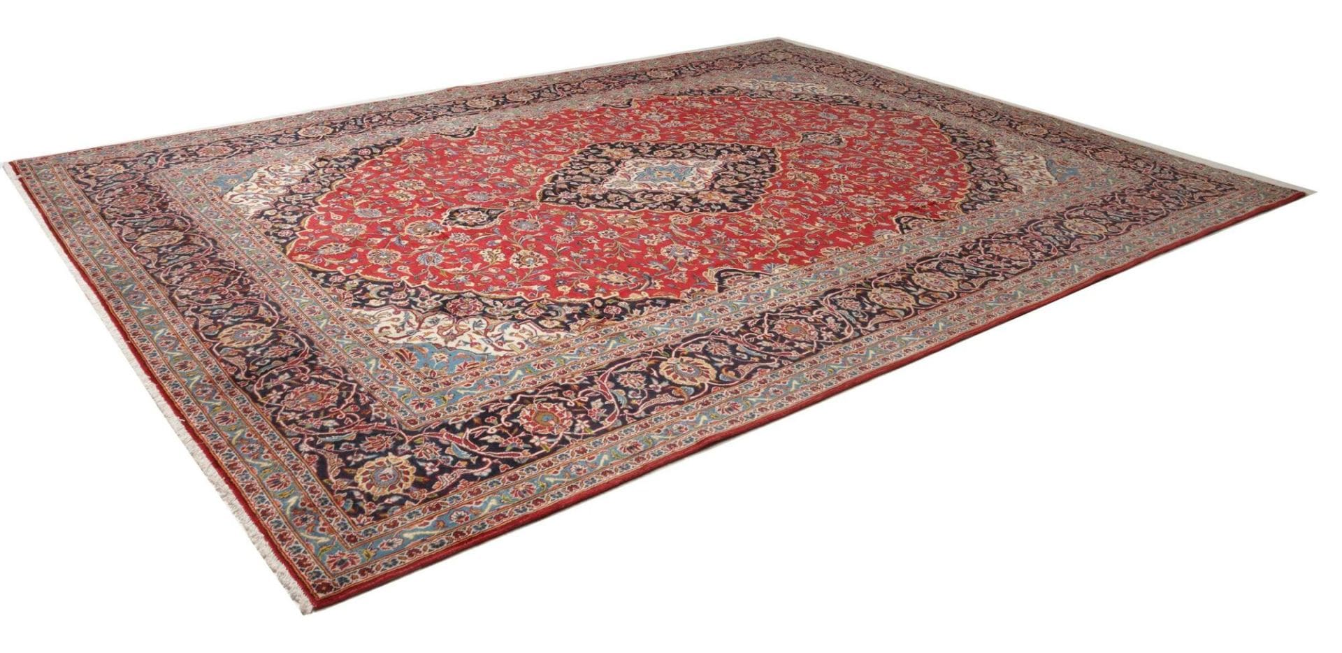 kashan-teppich-296-x-407cm-florale-muster-handgeknupft-perserteppich-1 Kashan Perserteppich 296 × 407 cm aus Wolle, handgeknüpft