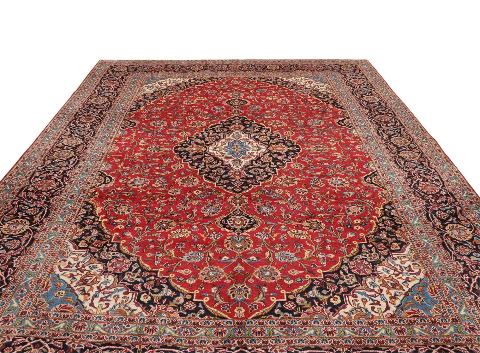 kashan-teppich-296-x-407cm-florale-muster-handgeknupft-perserteppich-3 Kashan Perserteppich 296 × 407 cm aus Wolle, handgeknüpft