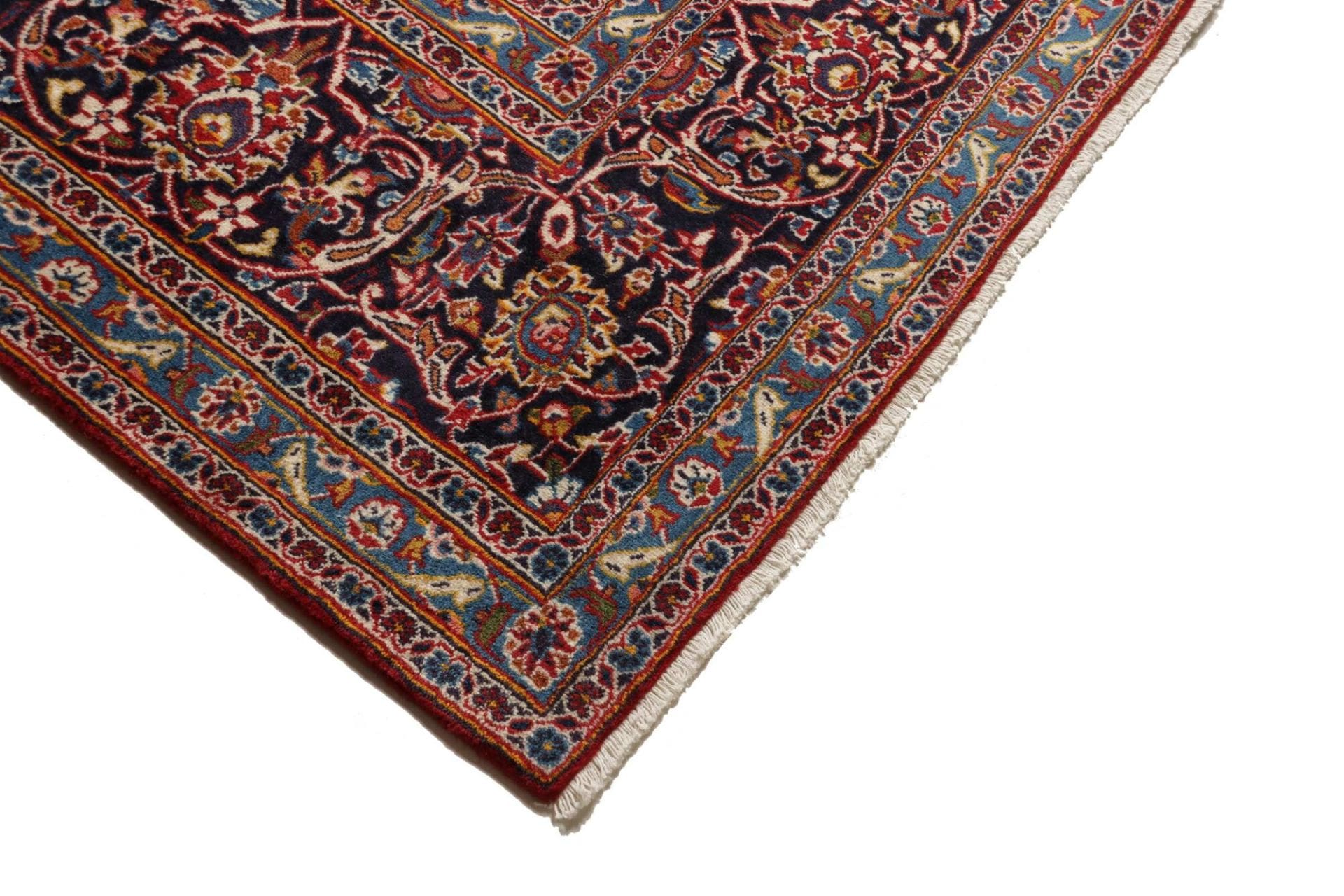 Handgeknüpfter Kashan Perserteppich 296 × 407 cm