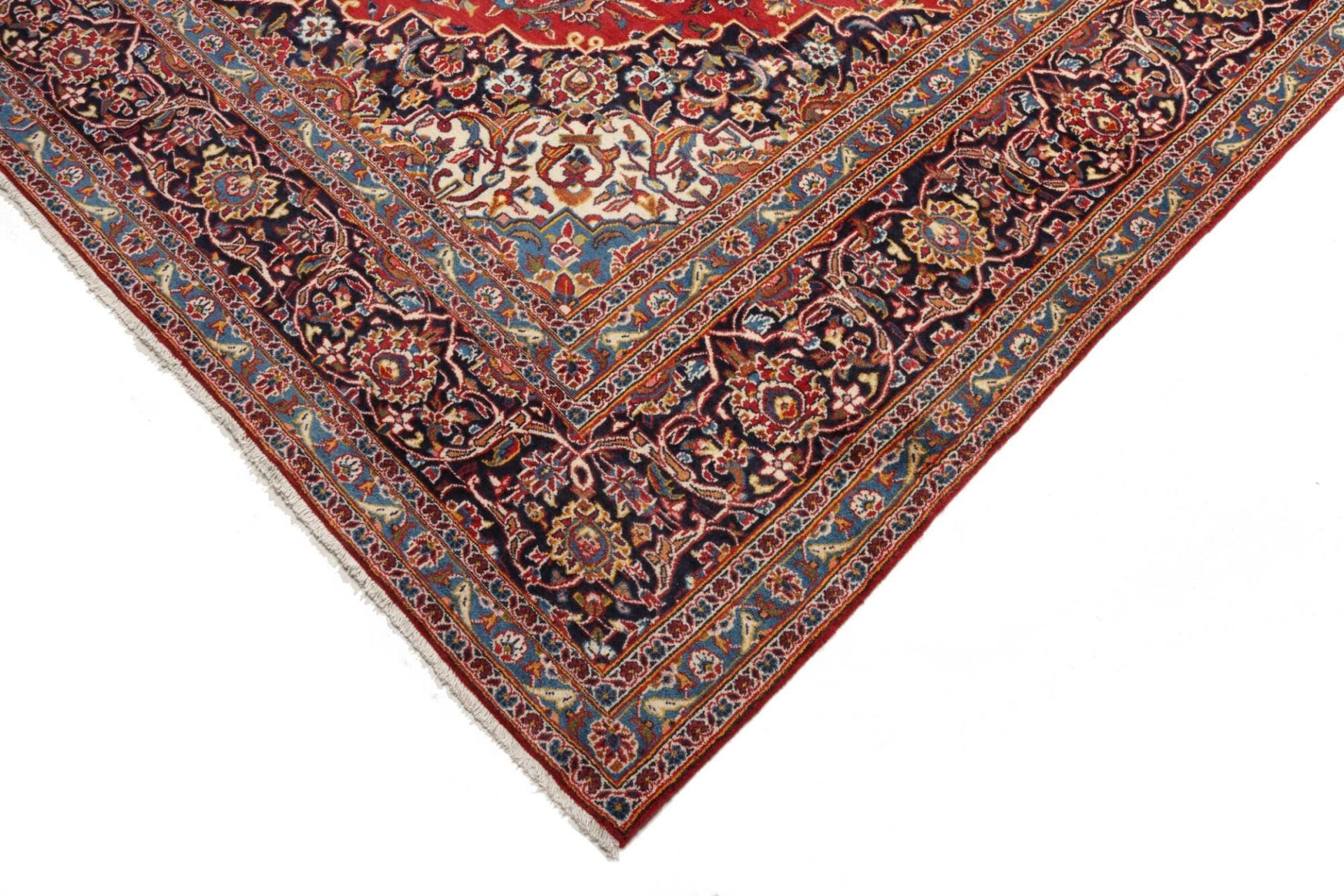 Handgeknüpfter Kashan Perserteppich 296 × 407 cm