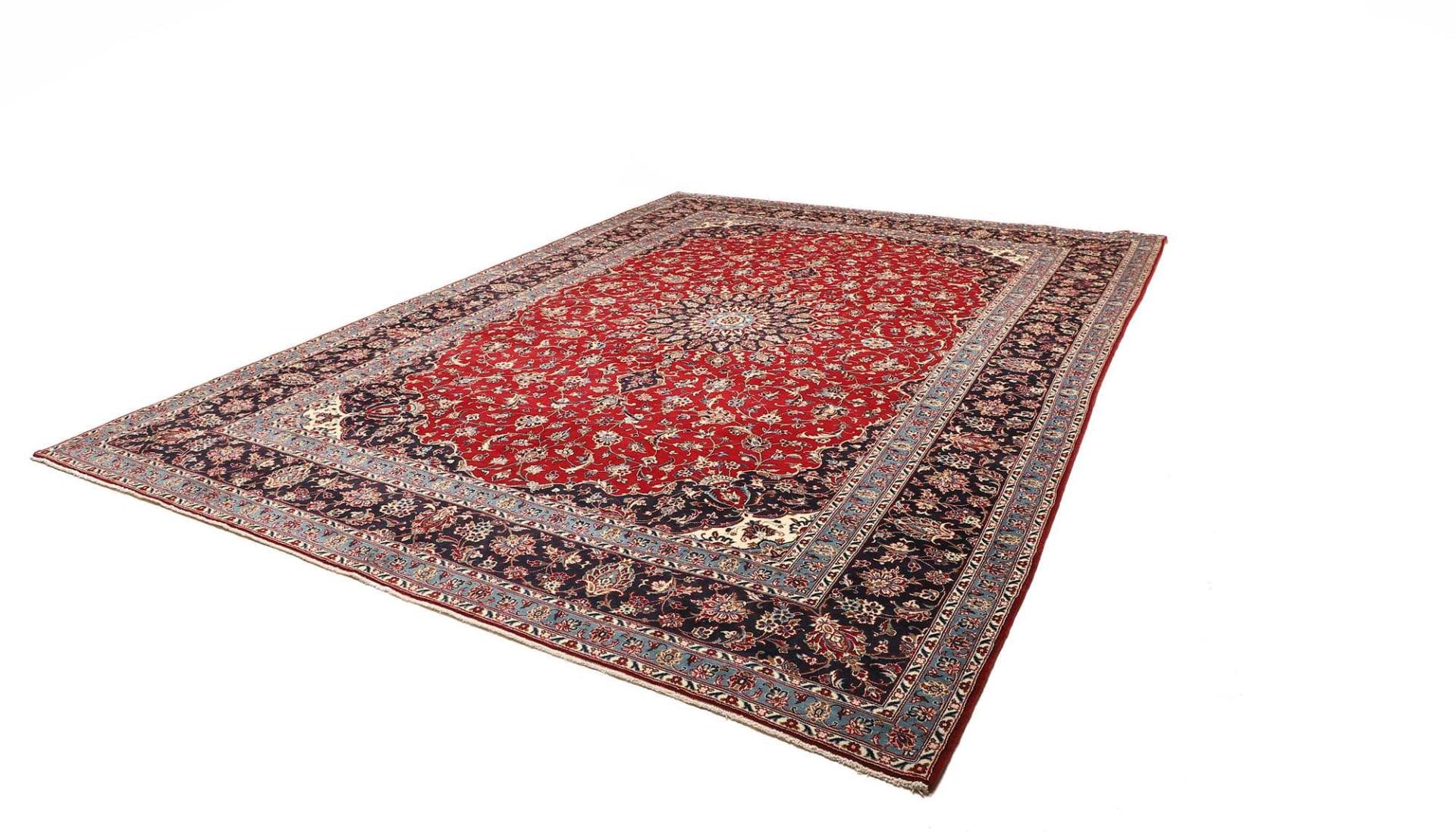 Handgeknüpfter Kashan Perserteppich, 298 × 400 cm, Wolle