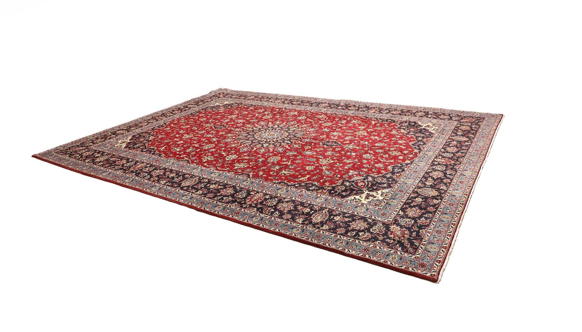 Handgeknüpfter Kashan Perserteppich, 298 × 400 cm, Wolle