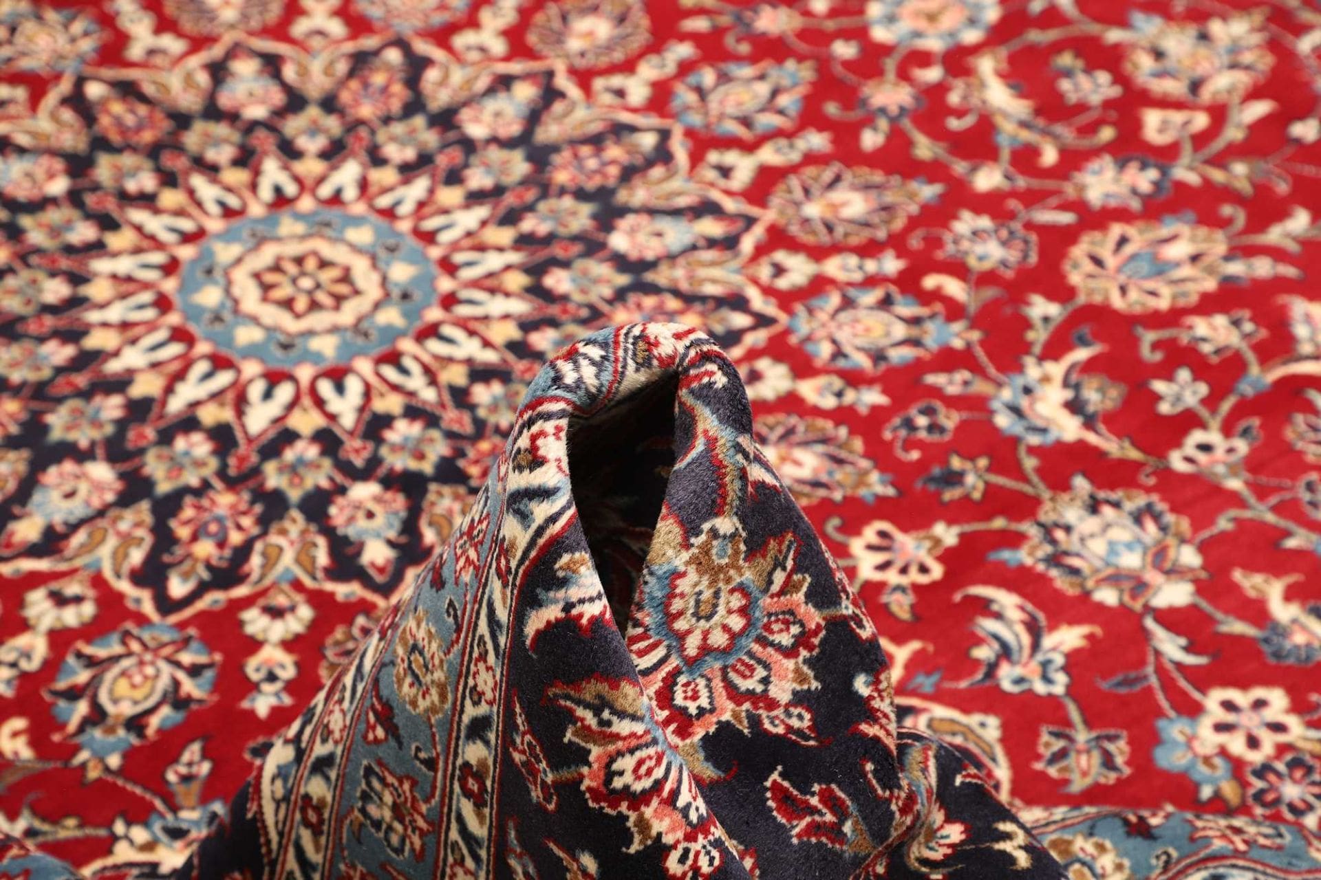 Handgeknüpfter Kashan Perserteppich, 298 × 400 cm, Wolle
