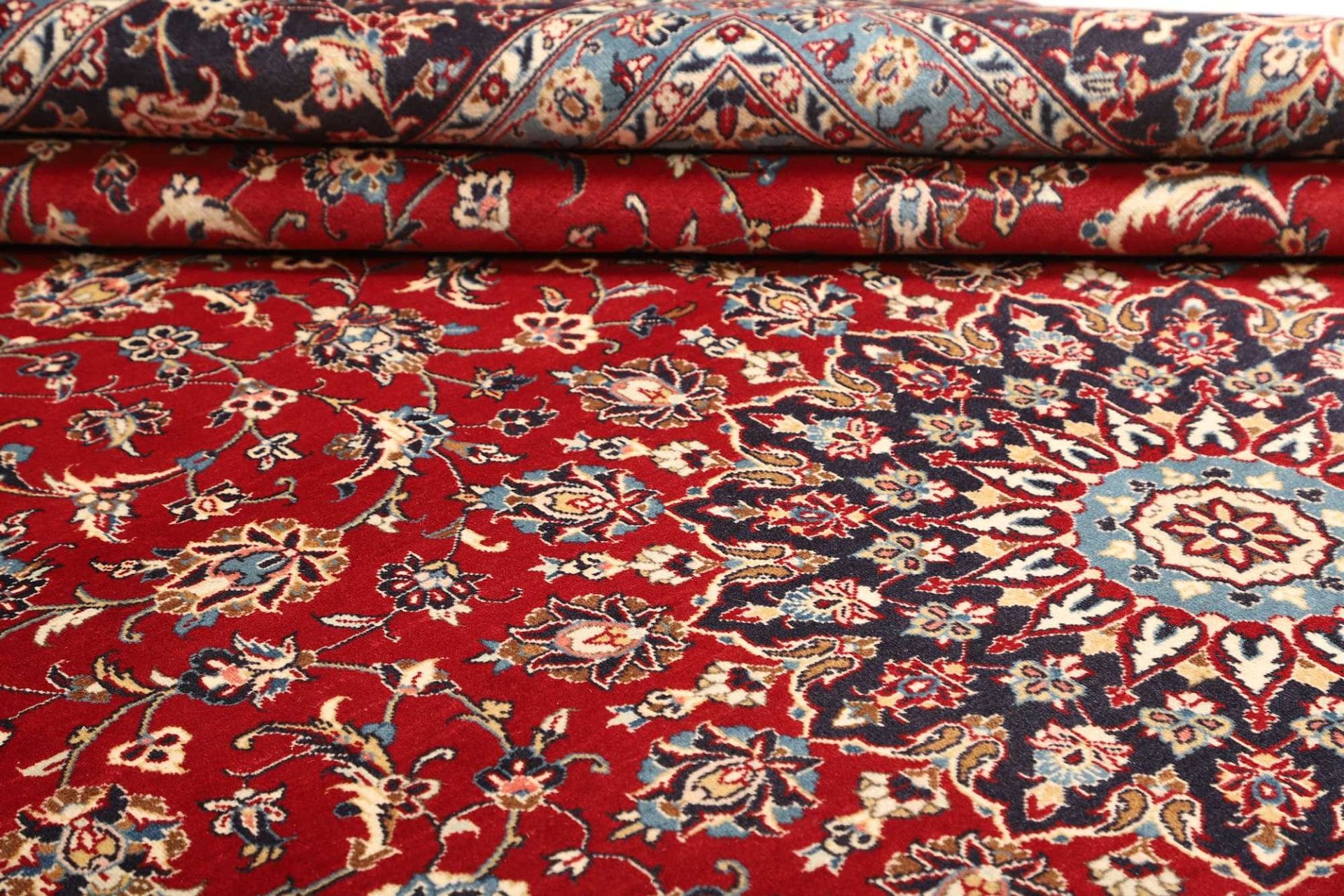 Handgeknüpfter Kashan Perserteppich, 298 × 400 cm, Wolle