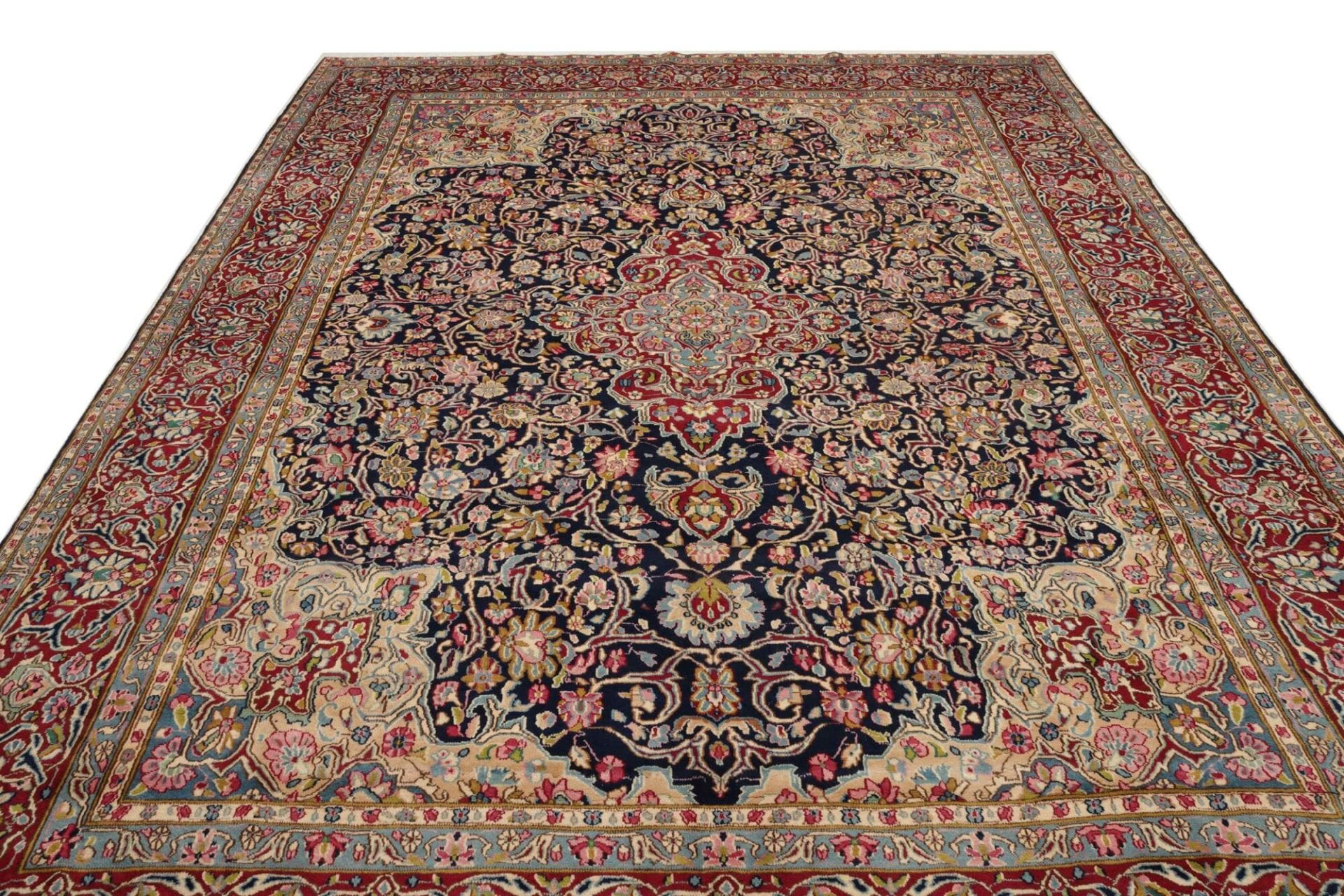 Handgeknüpfter Kerman Perserteppich 301 × 400 cm
