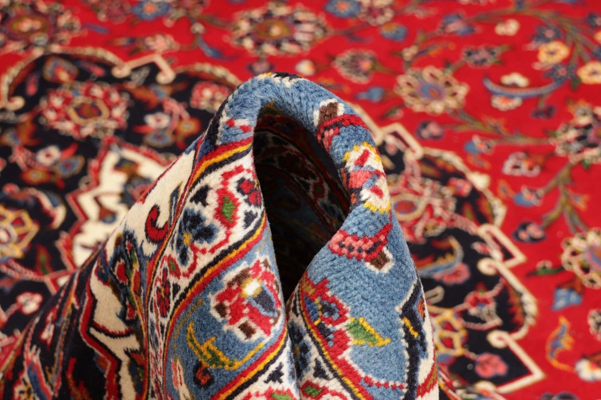 kashan-teppich-300-x-408cm-handgeknupft-perserteppich-wolle-8 Kashan Perserteppich 300 × 408 cm aus Wolle, handgeknüpft