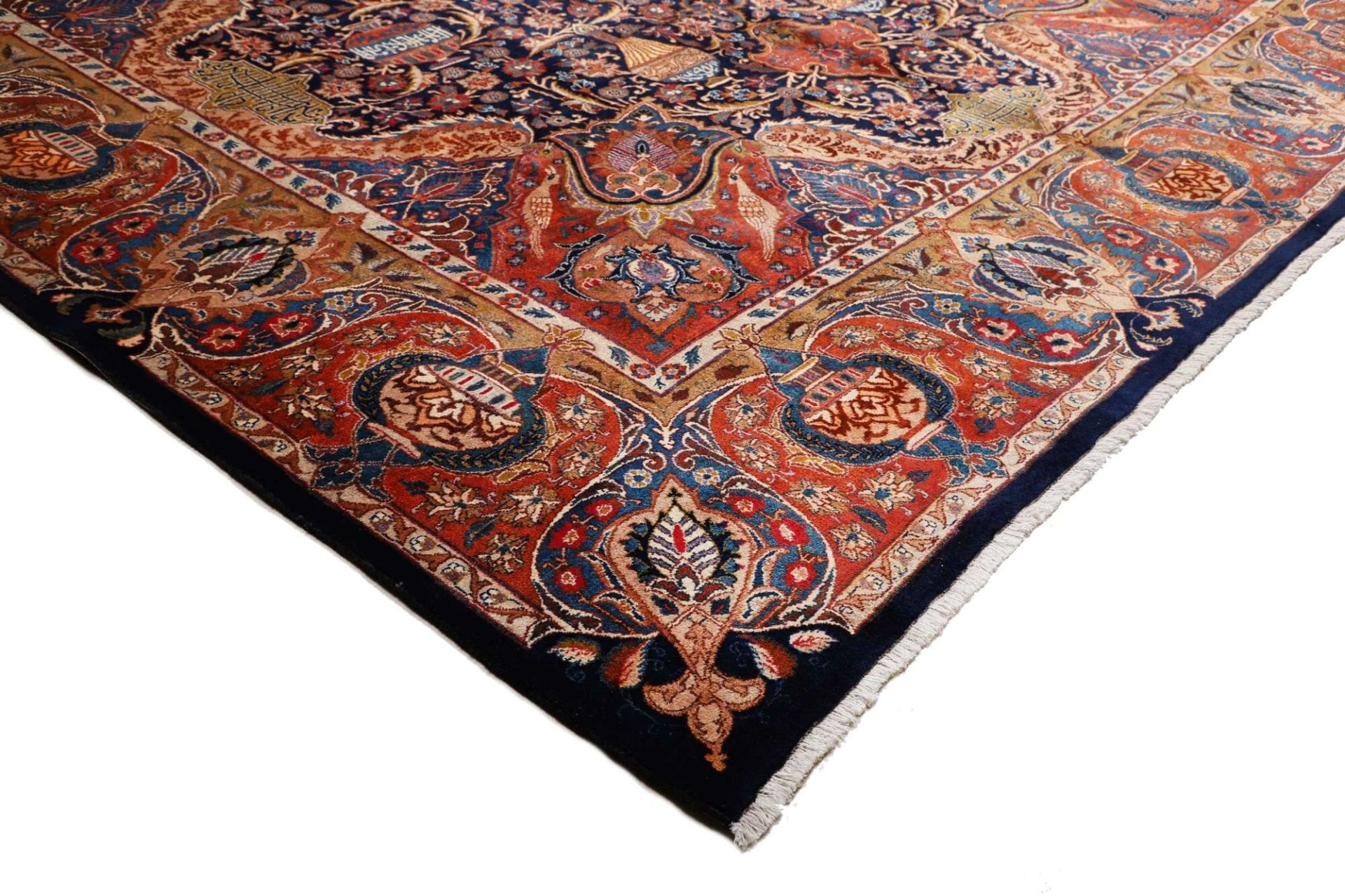 Handgeknüpfter Kashmar Perserteppich, 303 × 389 cm, Wolle