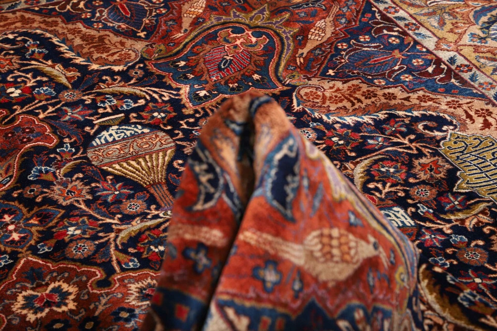 Handgeknüpfter Kashmar Perserteppich, 303 × 389 cm, Wolle