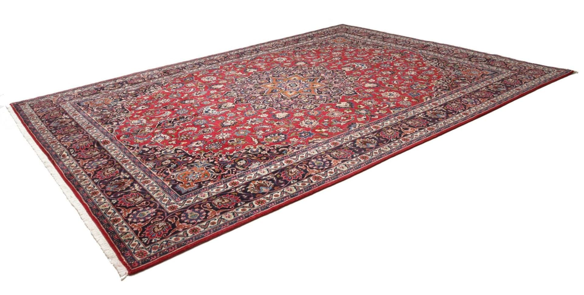 Handgeknüpfter Mashhad Perserteppich 293 × 392 cm