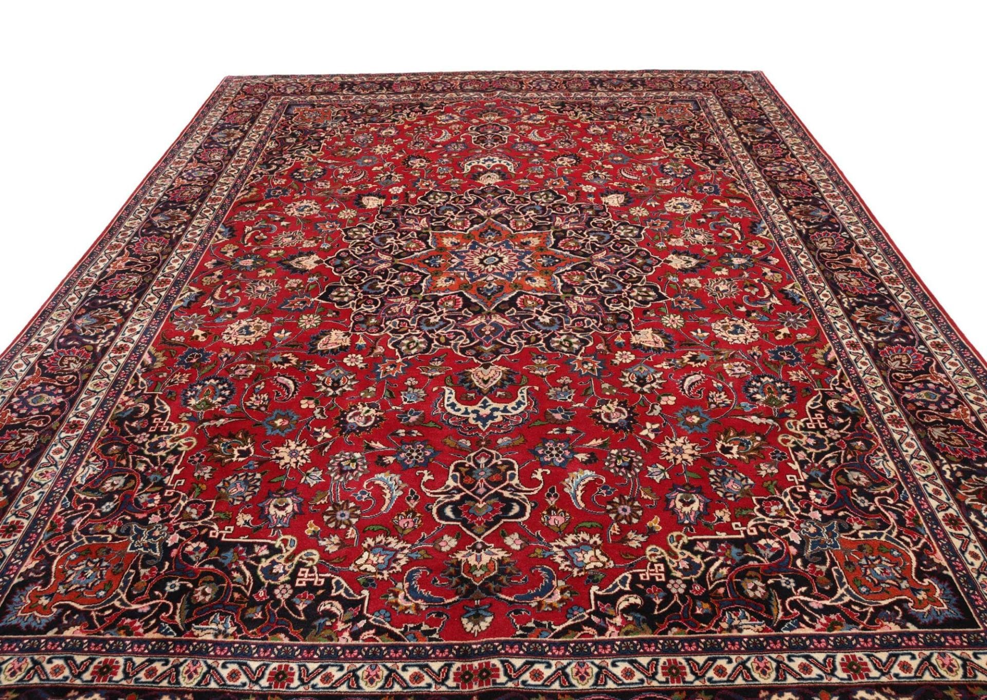 Handgeknüpfter Mashhad Perserteppich 293 × 392 cm