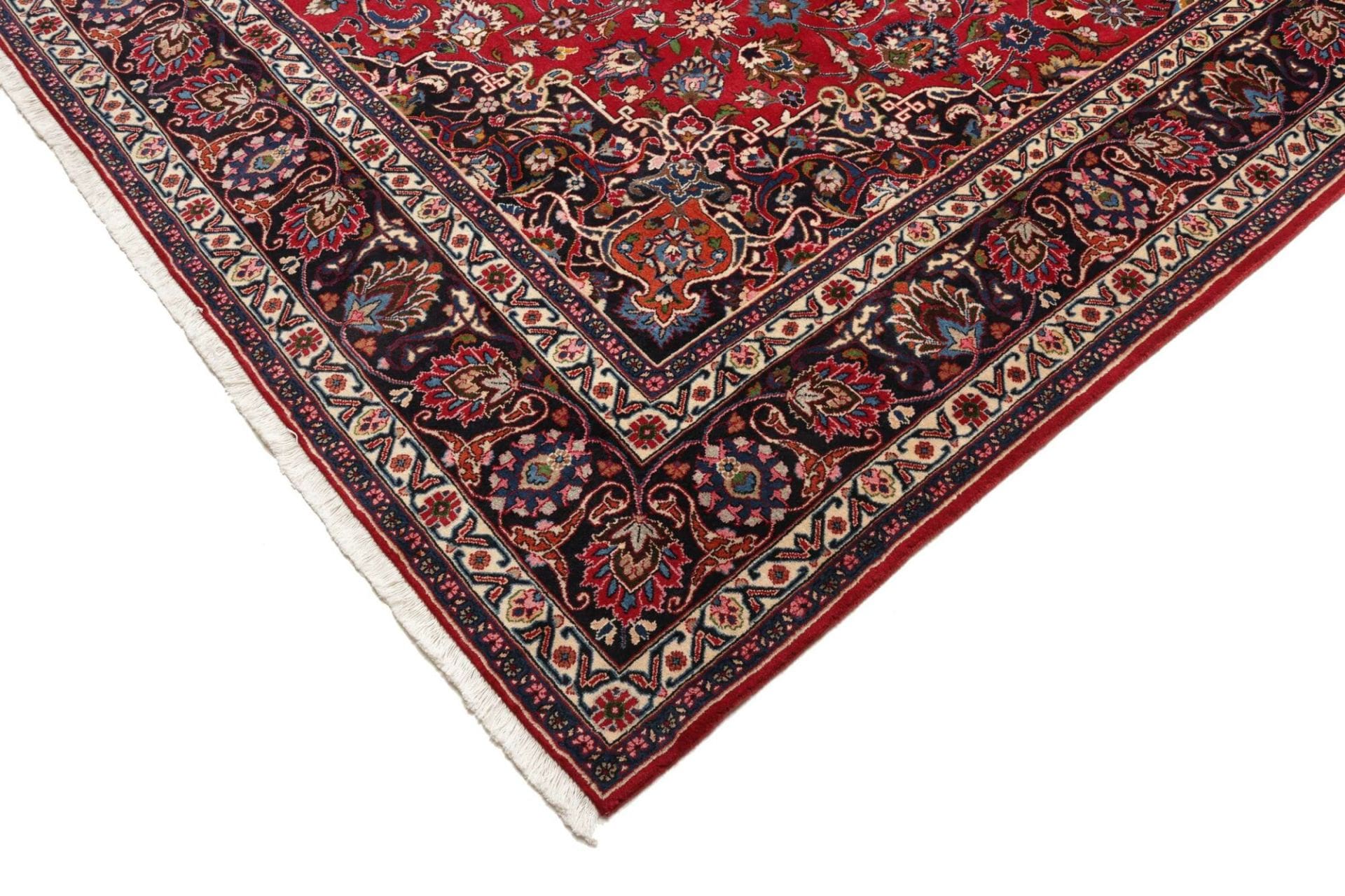 Handgeknüpfter Mashhad Perserteppich 293 × 392 cm