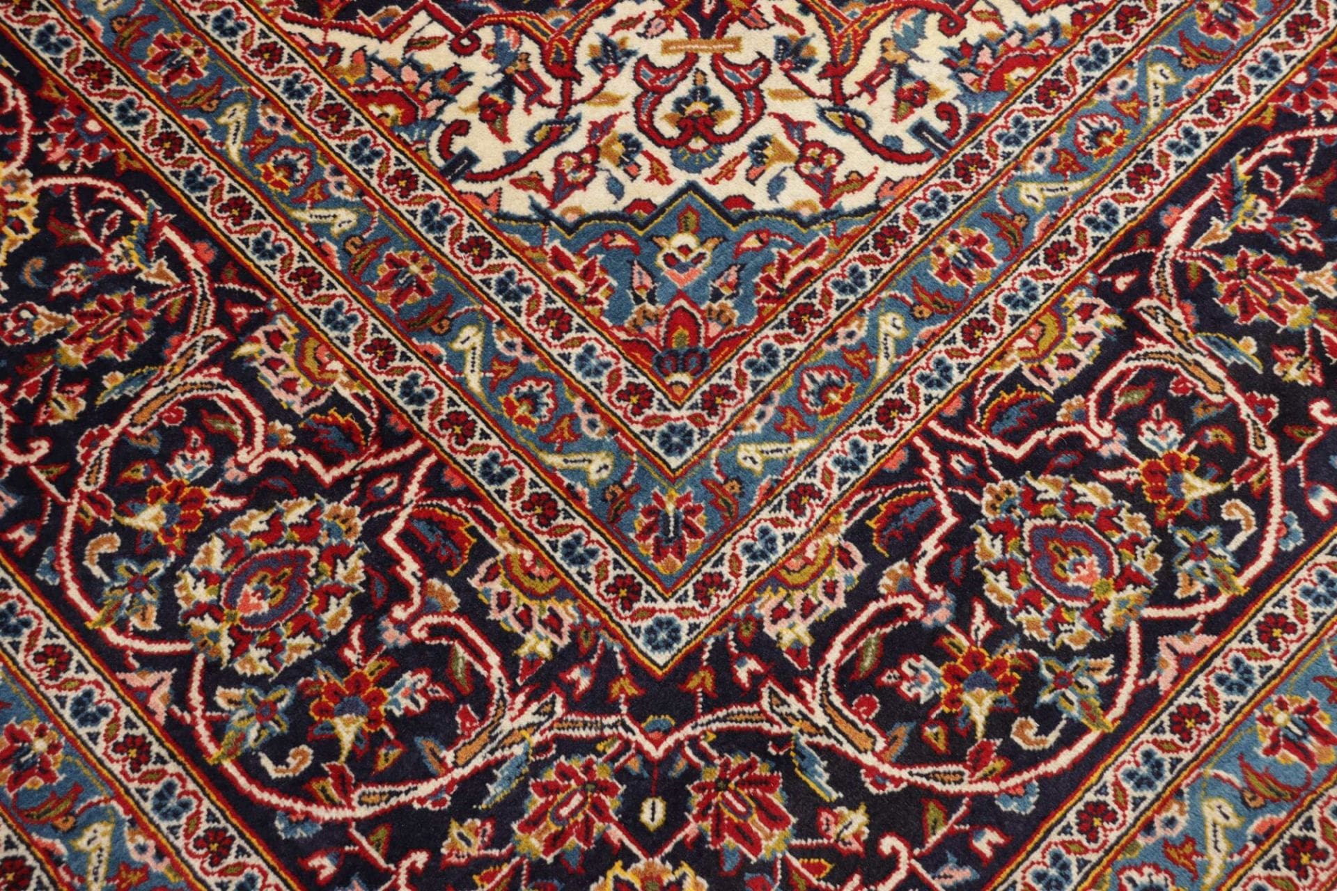 Handgeknüpfter Kashan Perserteppich 308 × 405 cm