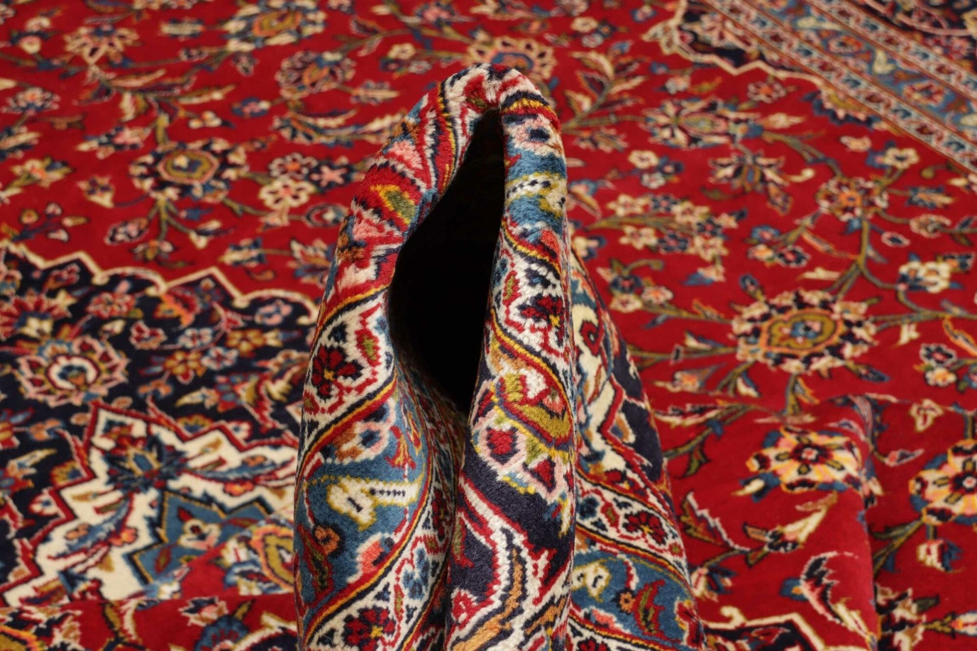 Handgeknüpfter Kashan Perserteppich 308 × 405 cm