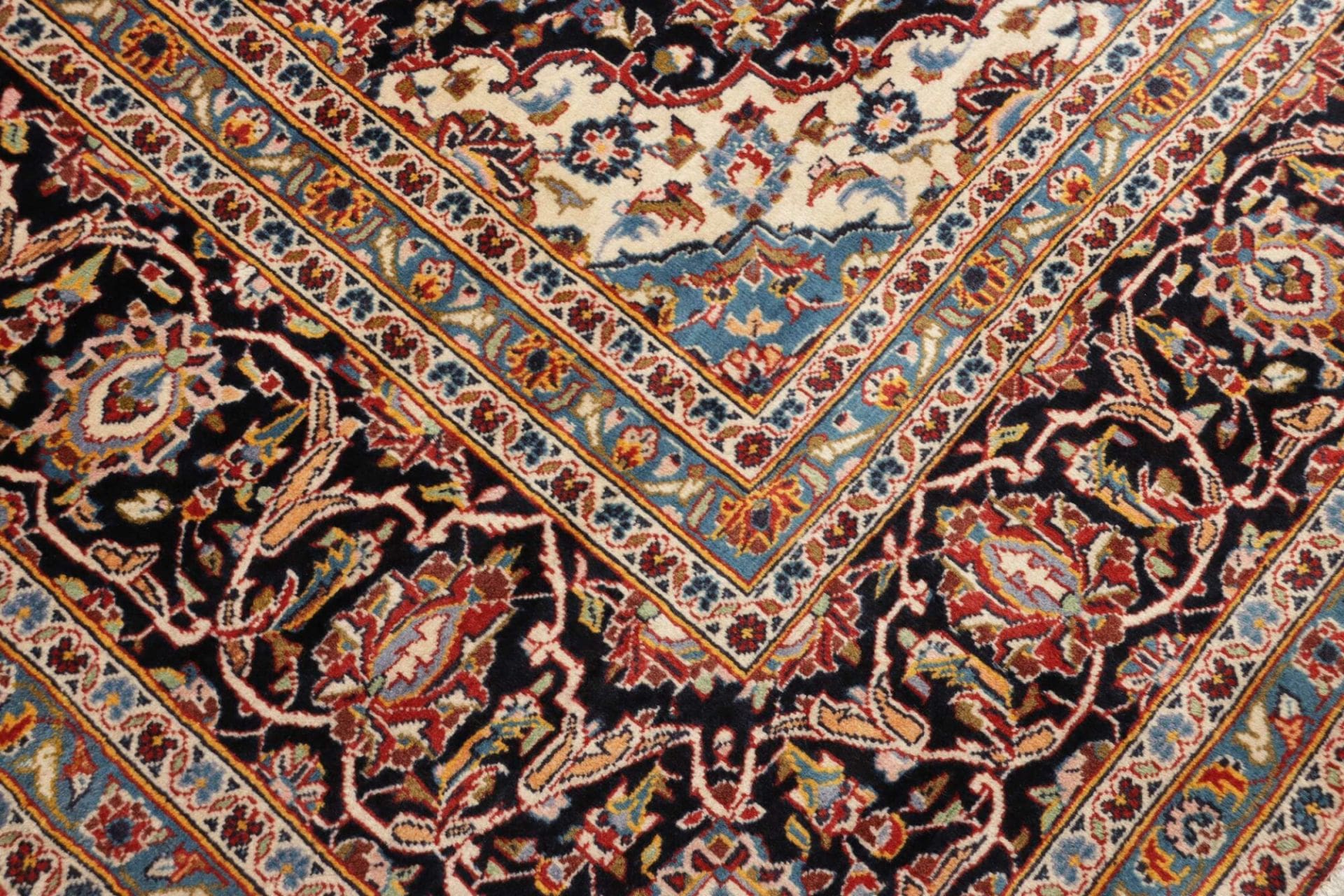 Handgeknüpfter Kashan Perserteppich, 293 × 400 cm, Wolle