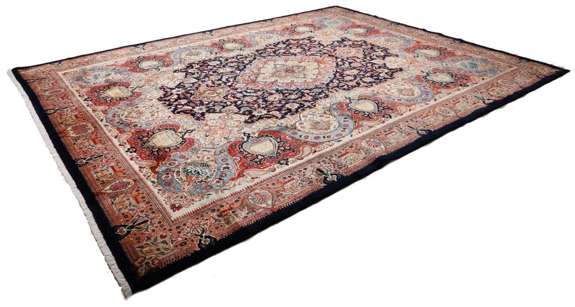 Kashmar Perserteppich 297 × 396 cm aus Wolle, handgeknüpft