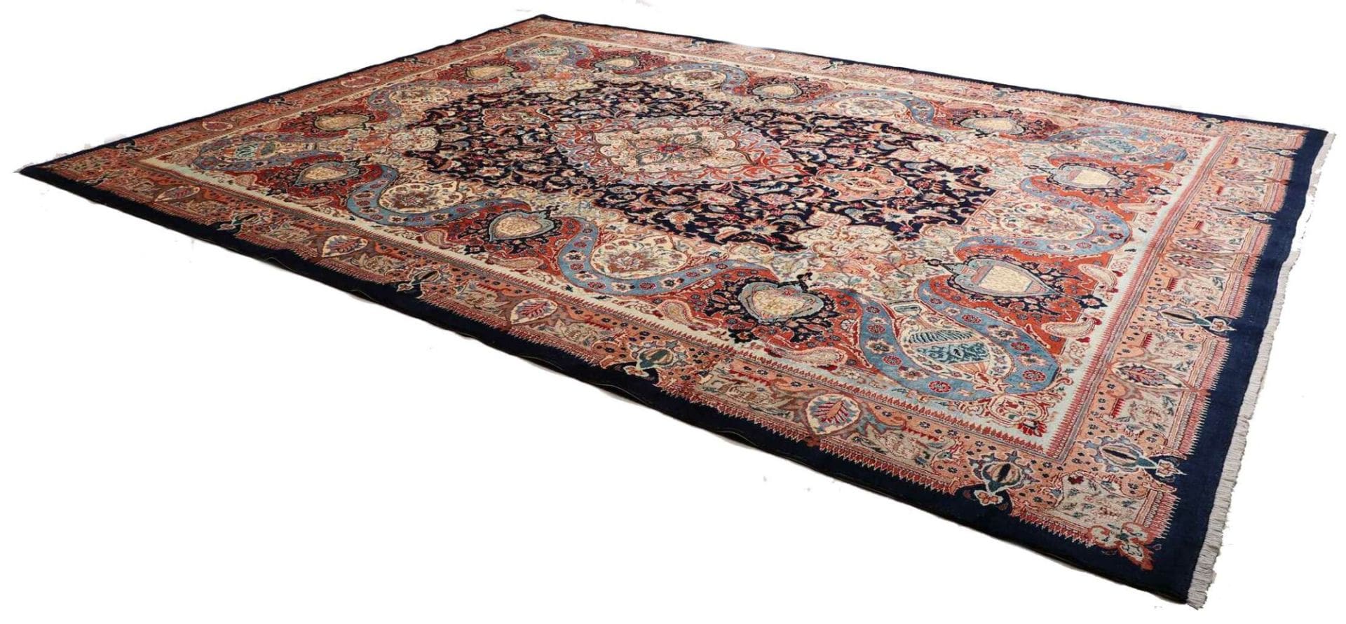 Kashmar Perserteppich 297 × 396 cm aus Wolle, handgeknüpft