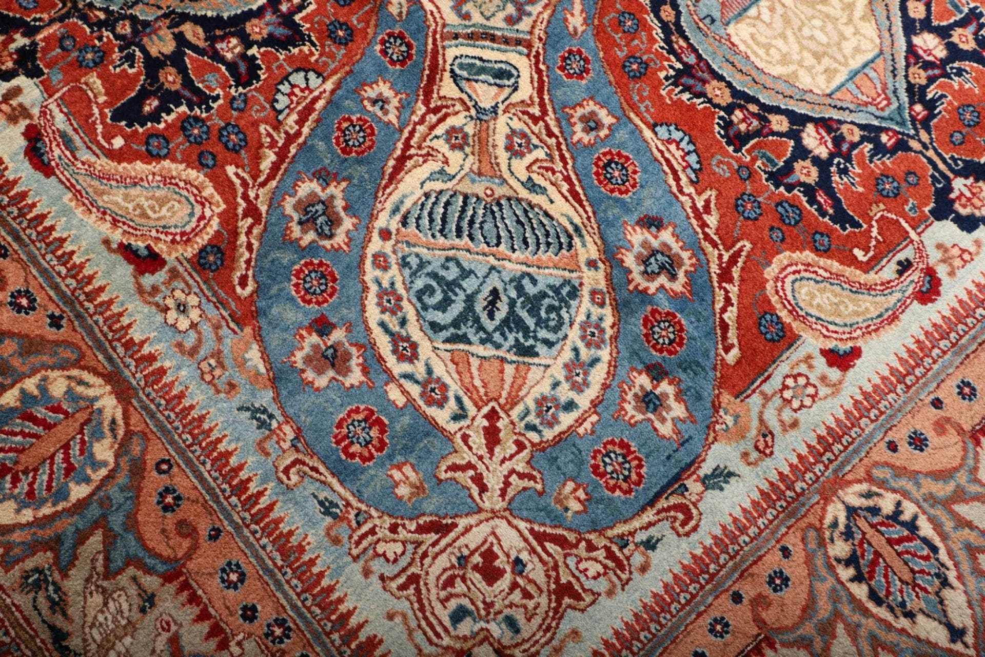 Kashmar Perserteppich 297 × 396 cm aus Wolle, handgeknüpft