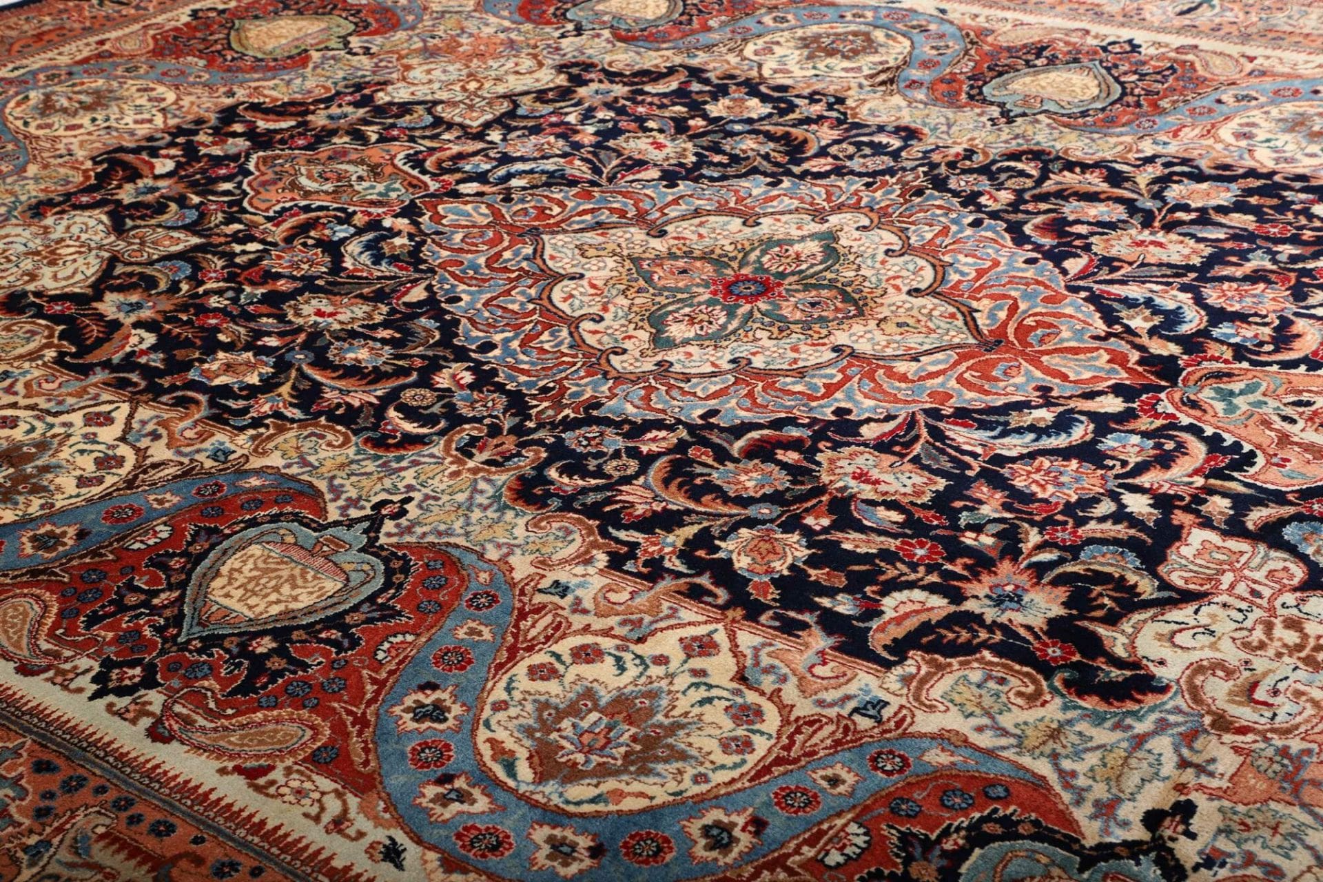 Kashmar Perserteppich 297 × 396 cm aus Wolle, handgeknüpft