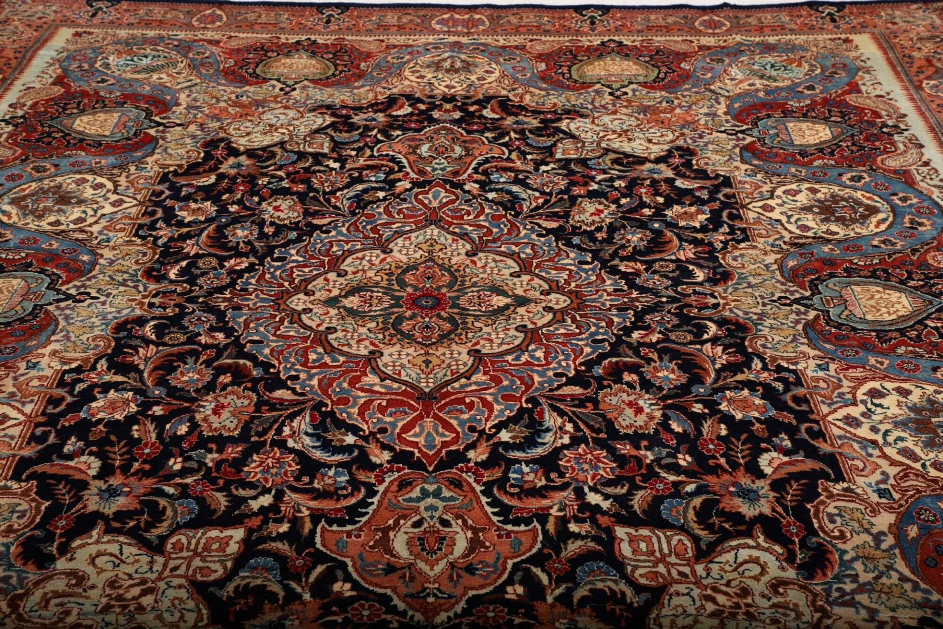Kashmar Perserteppich 297 × 396 cm aus Wolle, handgeknüpft