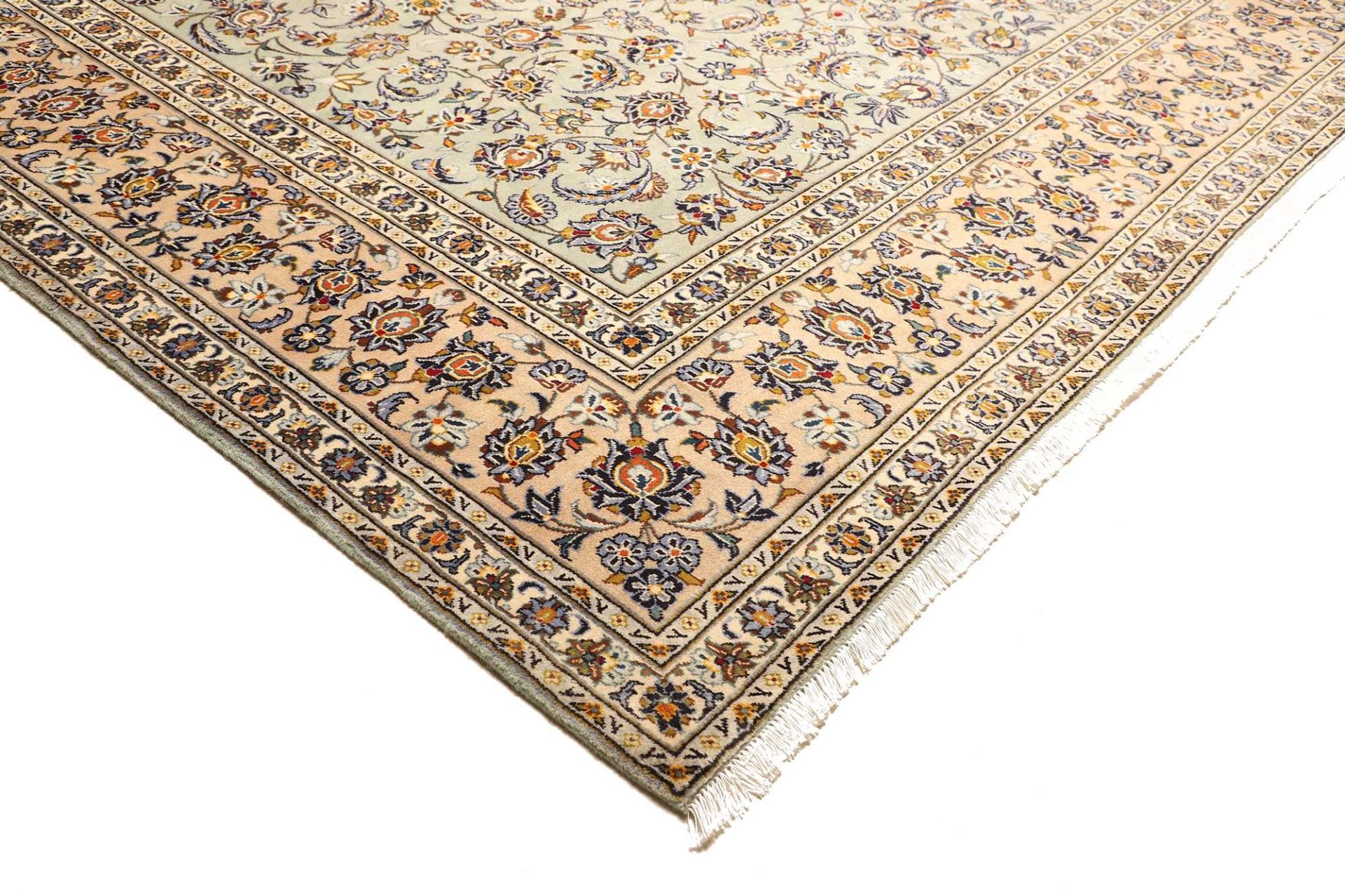 Handgeknüpfter Kashan Perserteppich 308 × 407 cm