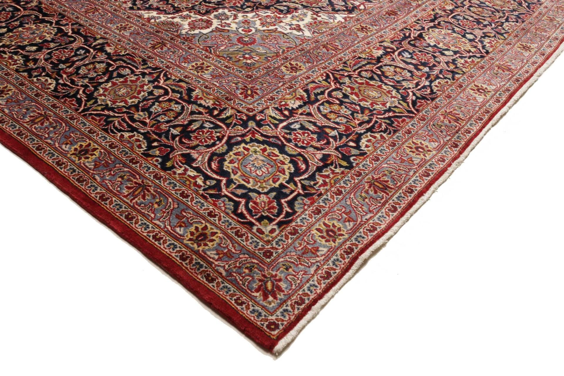 Handgeknüpfter Kashan Perserteppich 303 × 392 cm