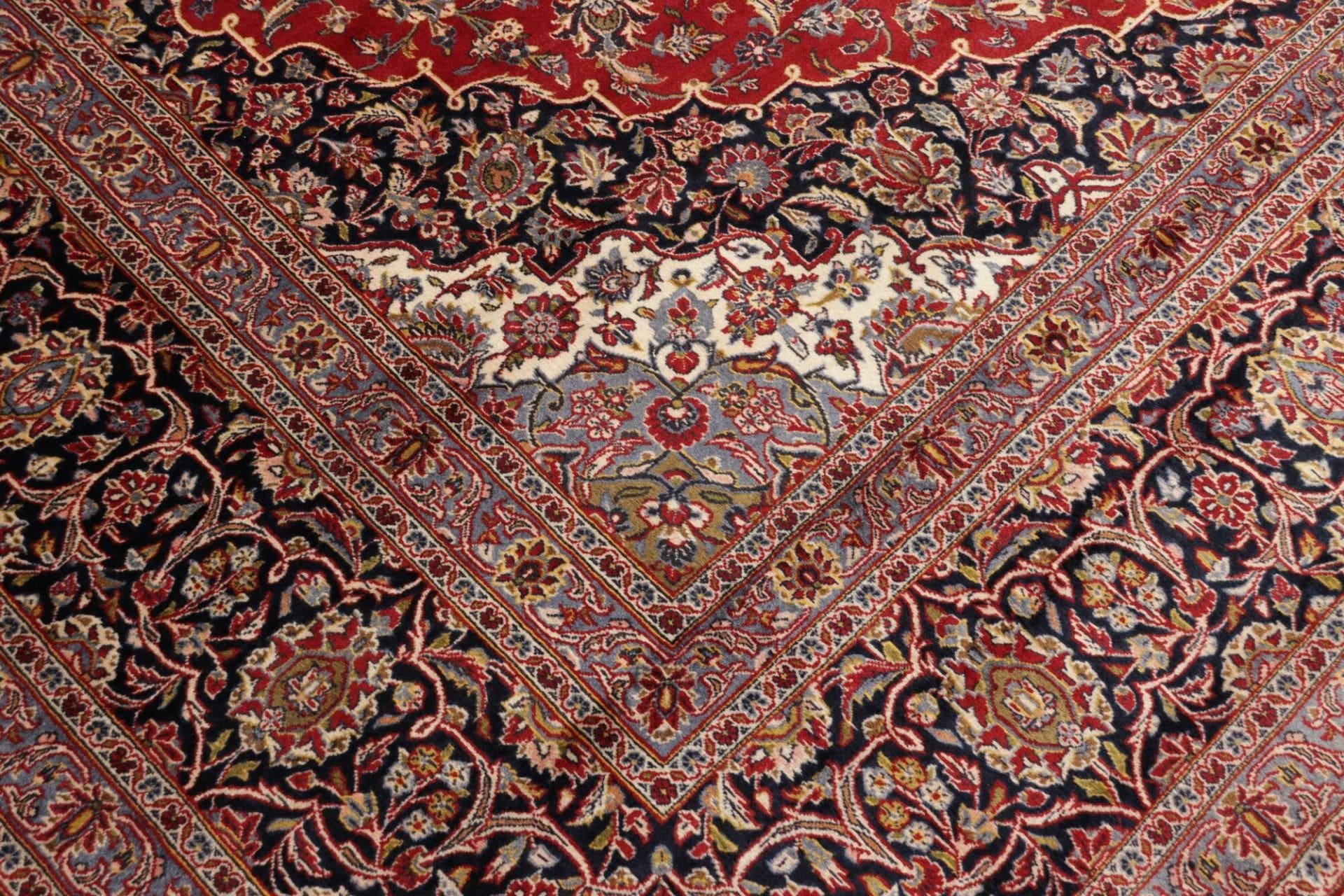 Handgeknüpfter Kashan Perserteppich 303 × 392 cm
