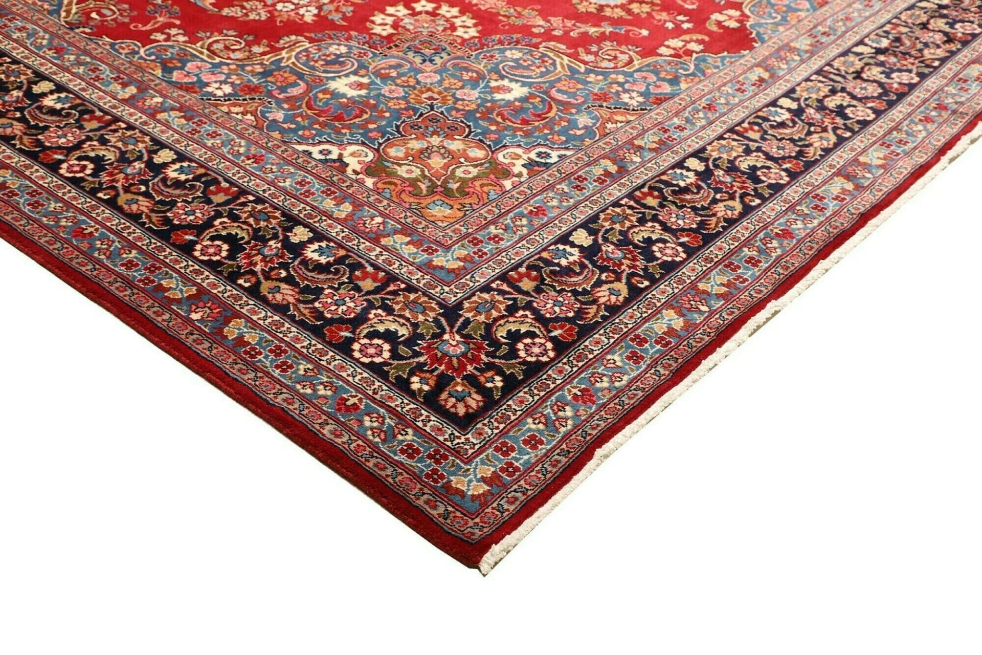 Handgeknüpfter Mashhad Perserteppich, 293 × 390 cm, Wolle
