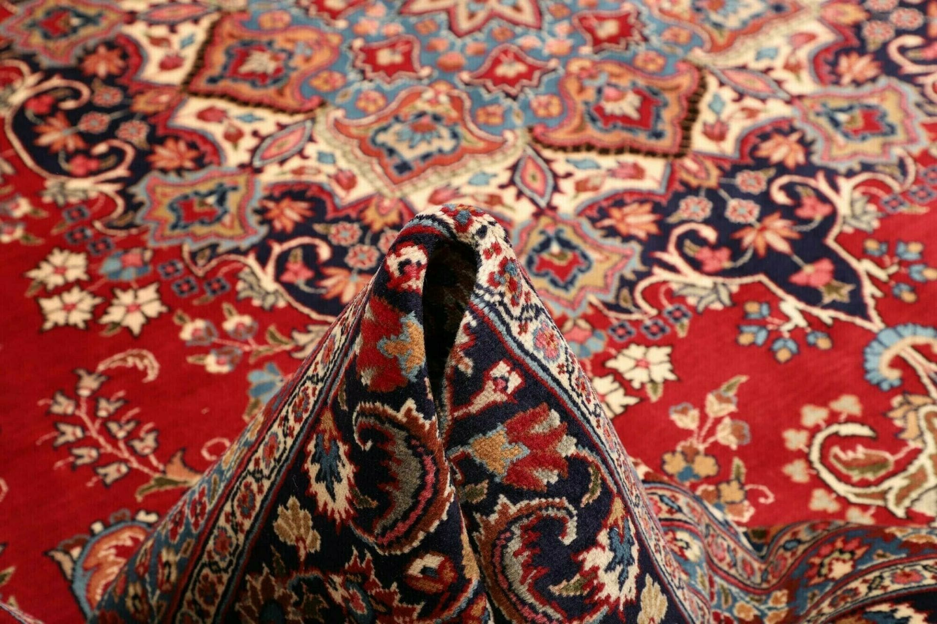 Handgeknüpfter Mashhad Perserteppich, 293 × 390 cm, Wolle