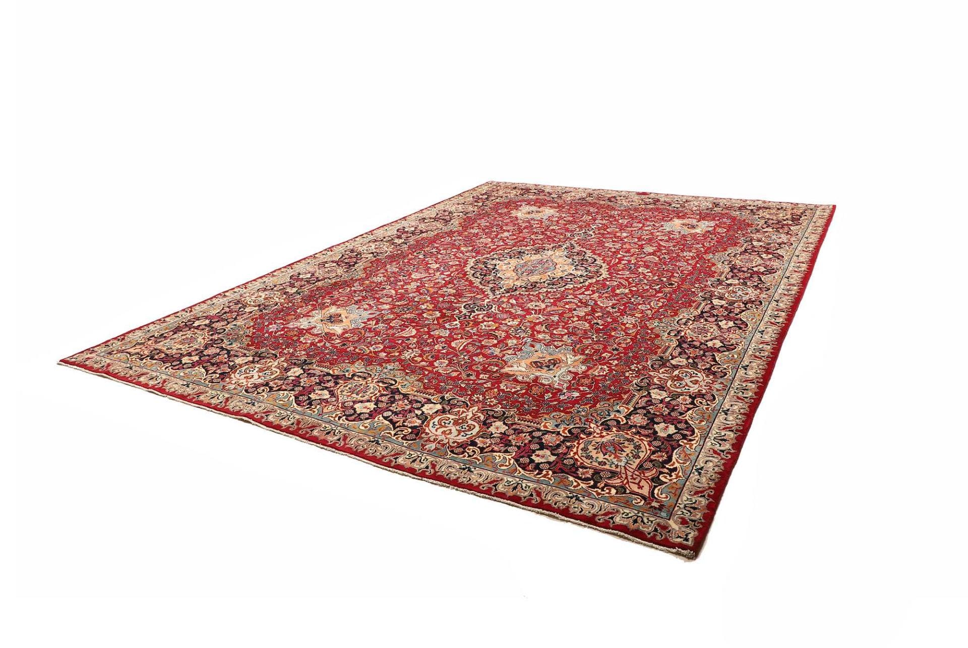 Handgeknüpfter Kashan Perserteppich 303 × 396 cm
