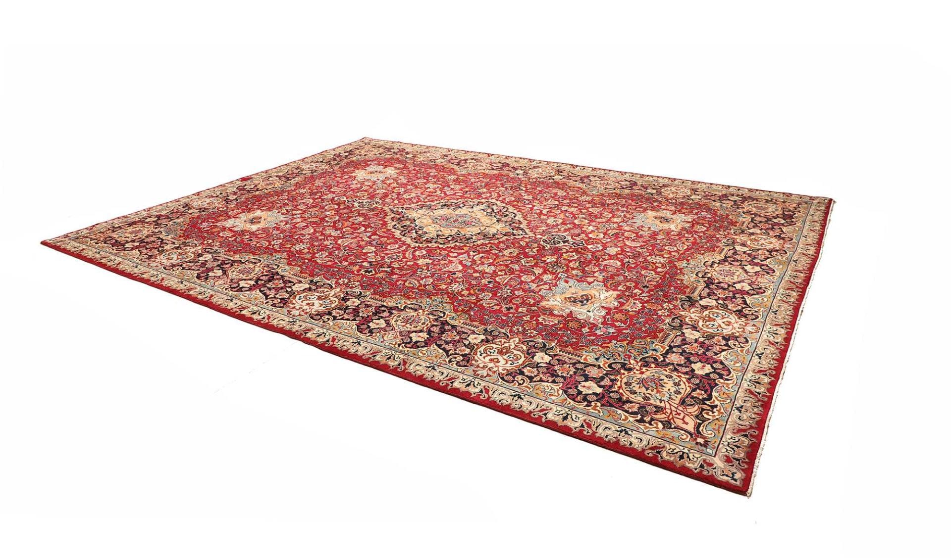 Handgeknüpfter Kashan Perserteppich 303 × 396 cm