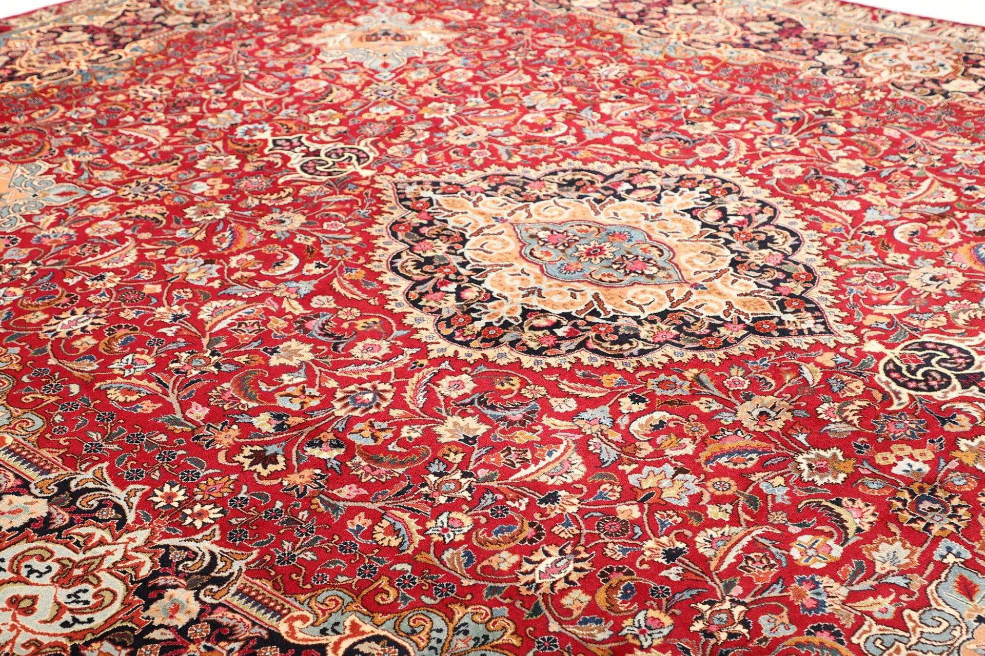 Handgeknüpfter Kashan Perserteppich 303 × 396 cm
