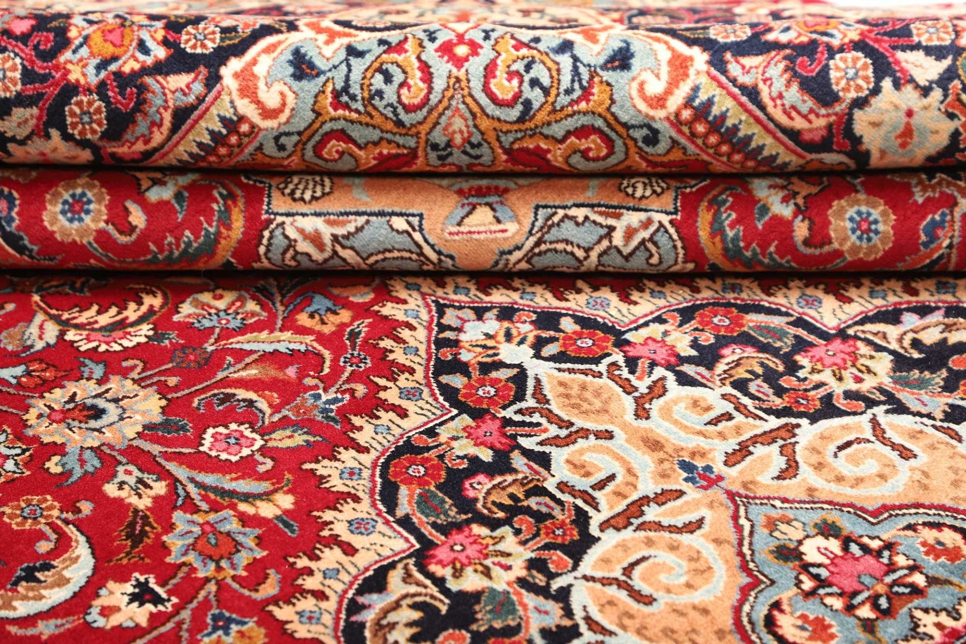 Handgeknüpfter Kashan Perserteppich 303 × 396 cm