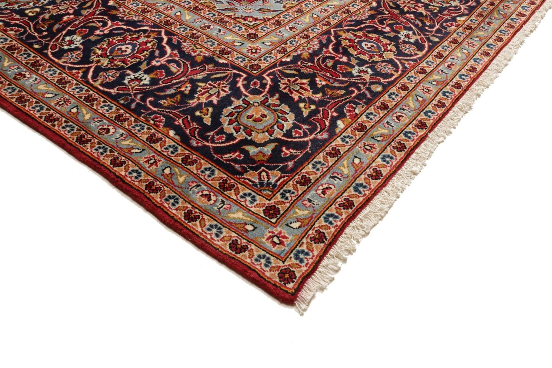Handgeknüpfter Kashan Perserteppich, 317 × 392 cm, Wolle