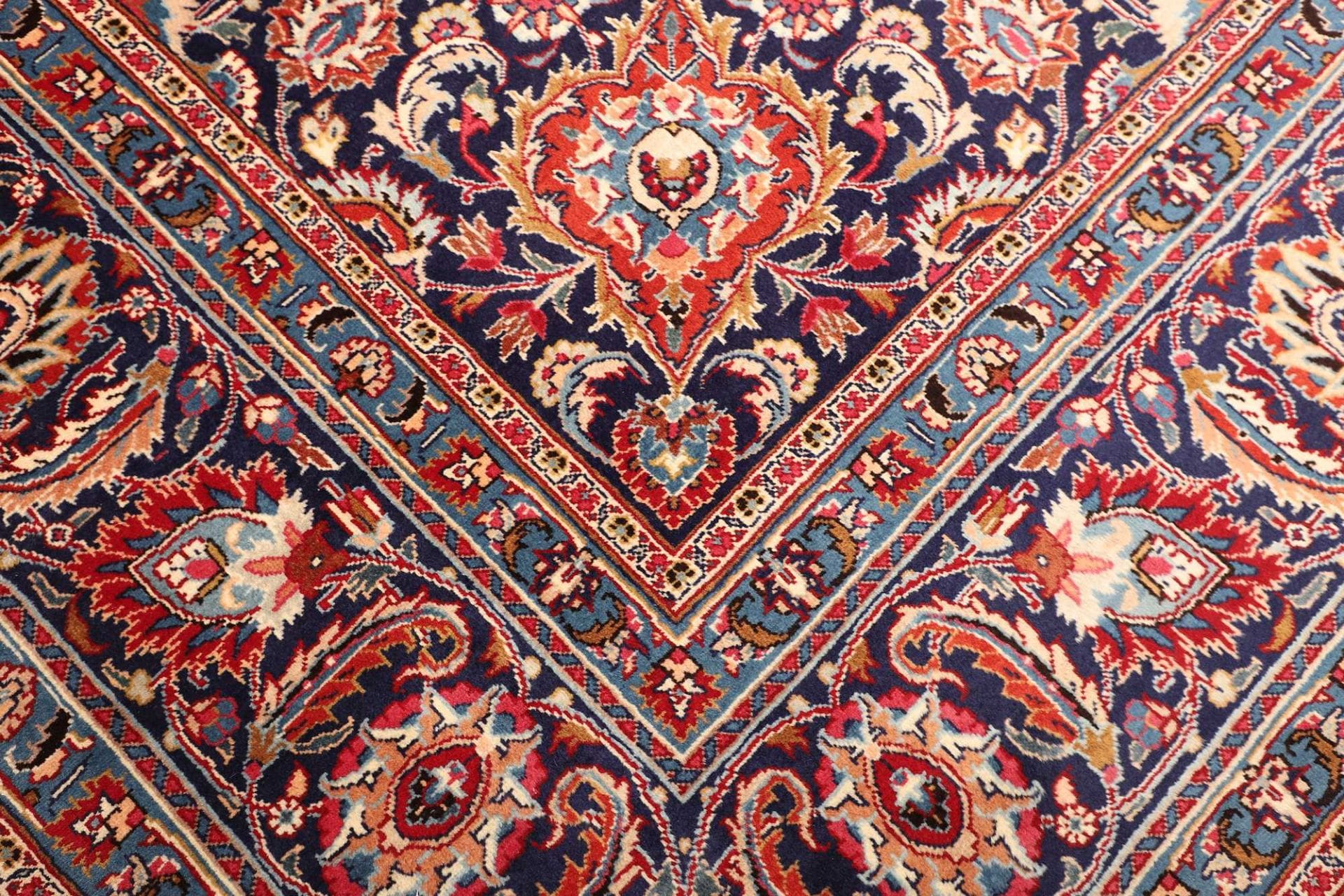 Handgeknüpfter Kashan Perserteppich, 298 × 393 cm, Wolle