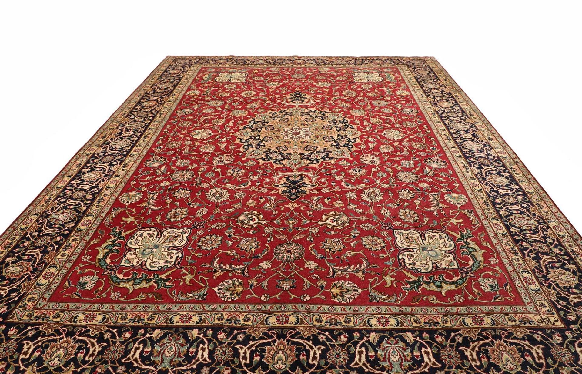 Handgeknüpfter Täbriz Perserteppich 308 × 400 cm