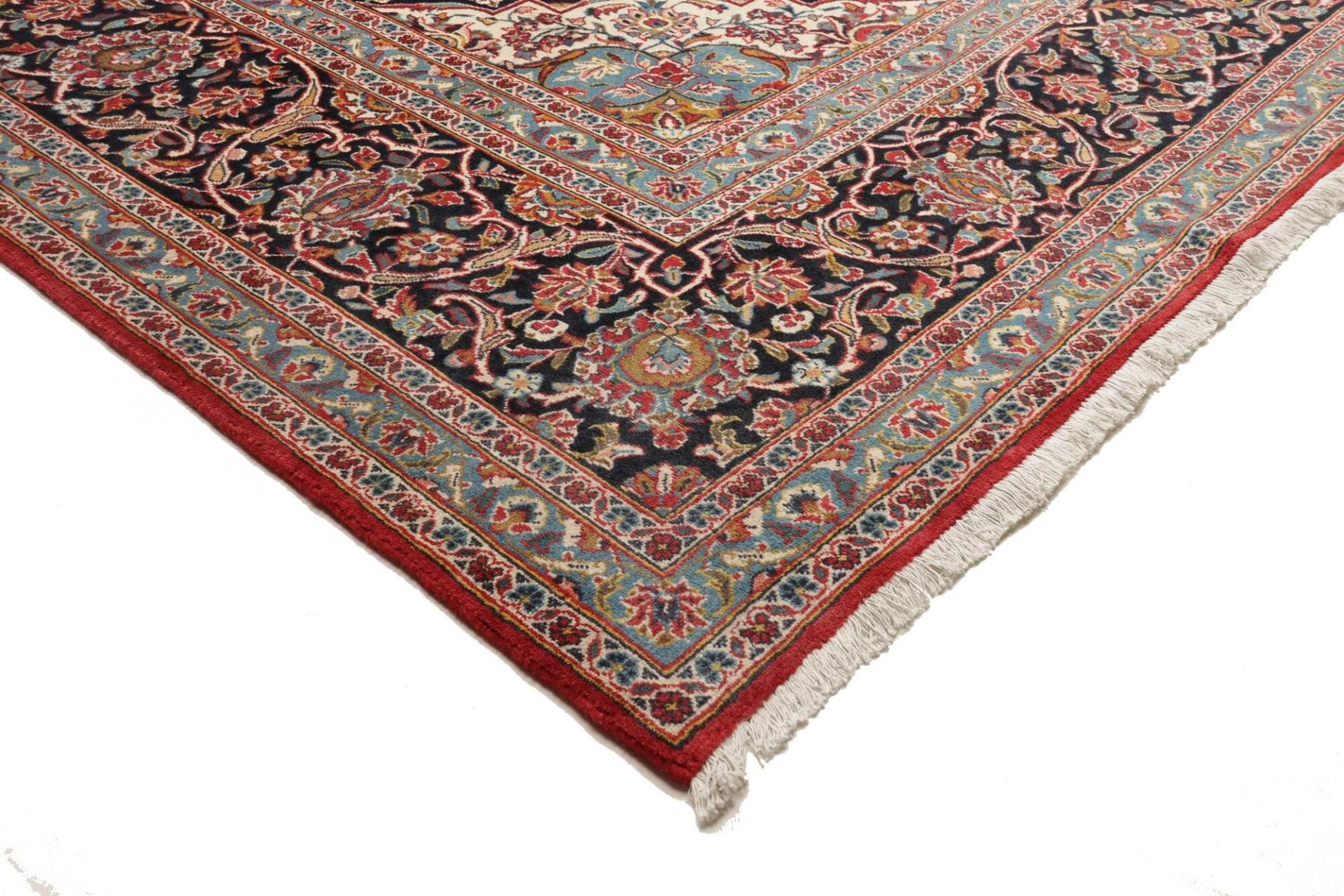 Handgeknüpfter Kashan Perserteppich, 303 × 413 cm, Wolle