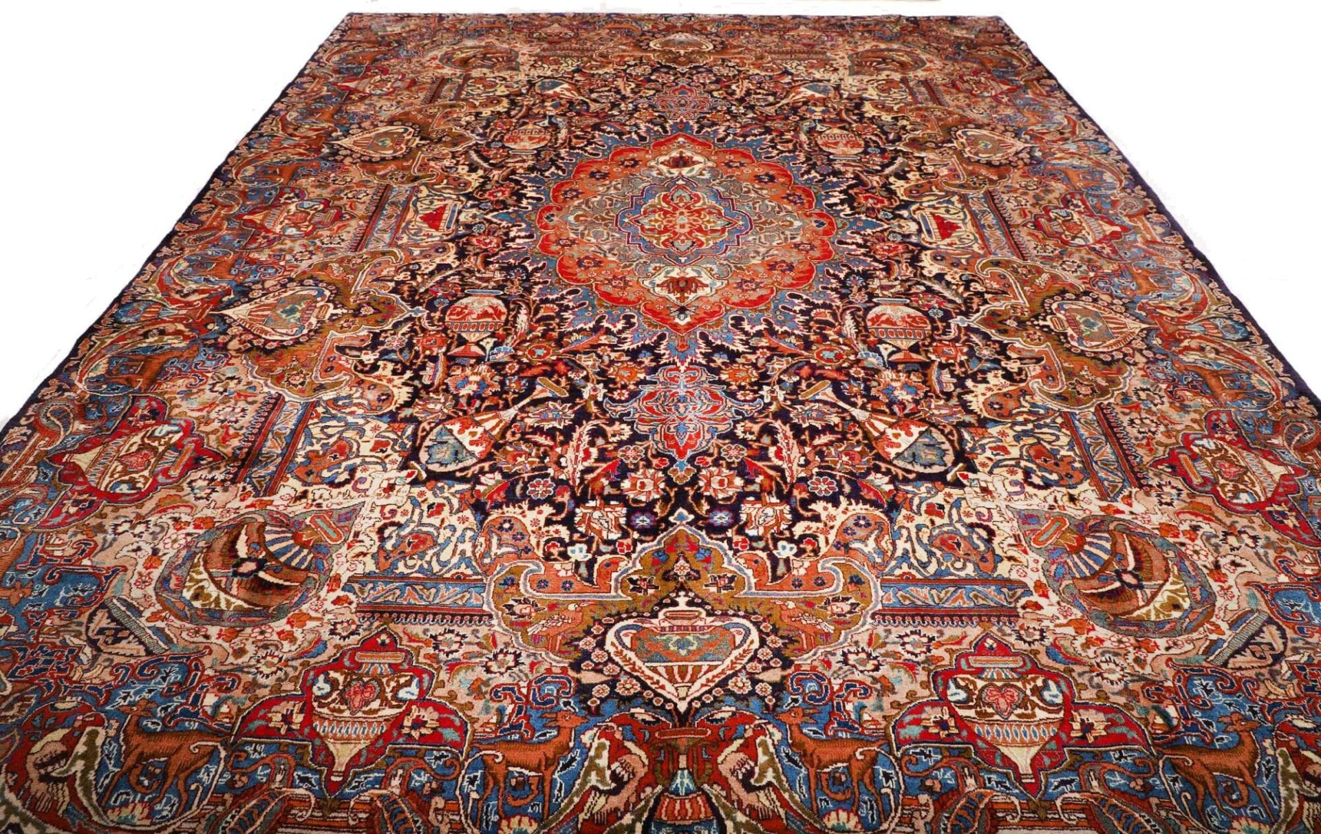 Kashmar Perserteppich 303 × 394 cm aus Wolle, handgeknüpft
