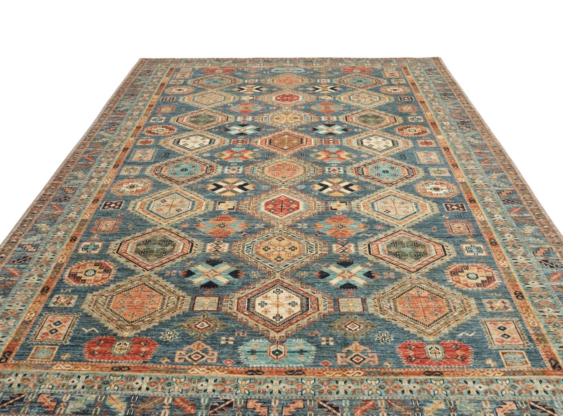 Handgeknüpfter Kazak Orientteppich, 282 × 379 cm, Wolle