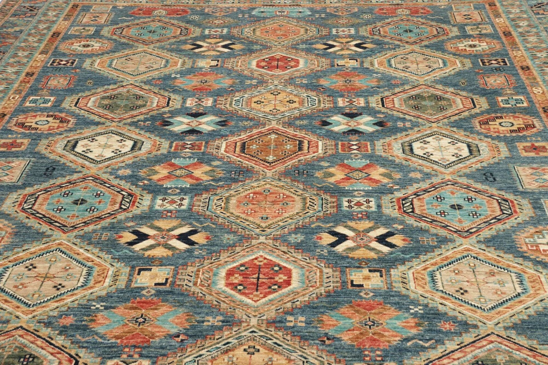 Handgeknüpfter Kazak Orientteppich, 282 × 379 cm, Wolle